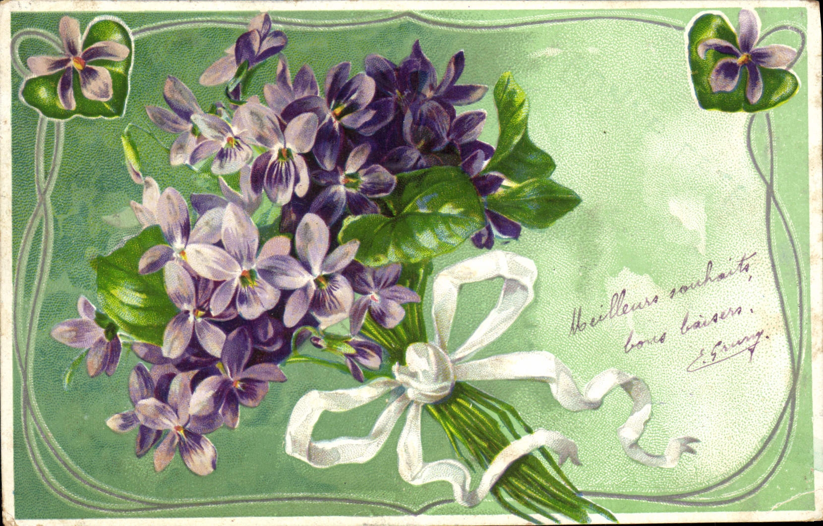 CPA Fantaisie Fleurs 