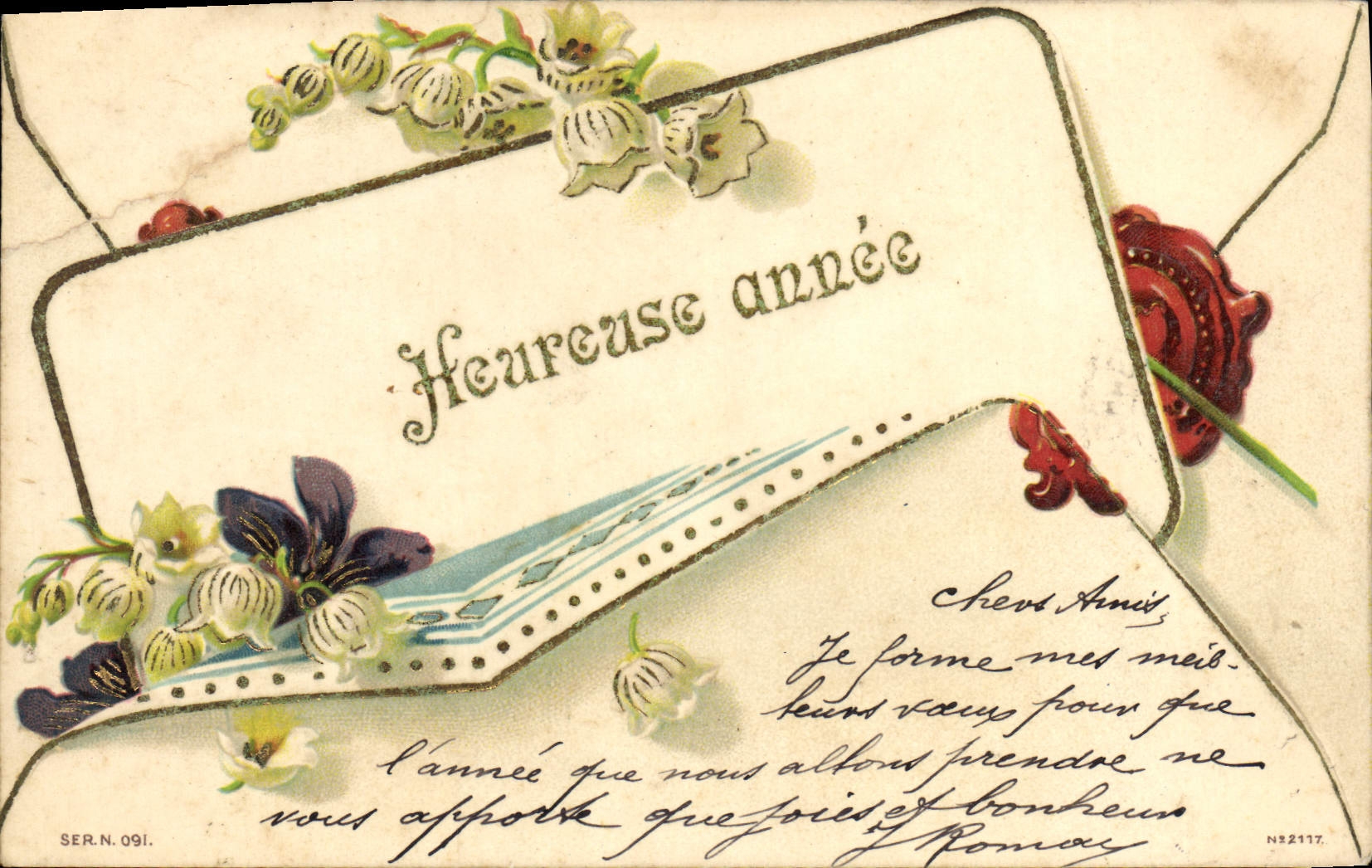 CPA Fantaisie Fleurs 