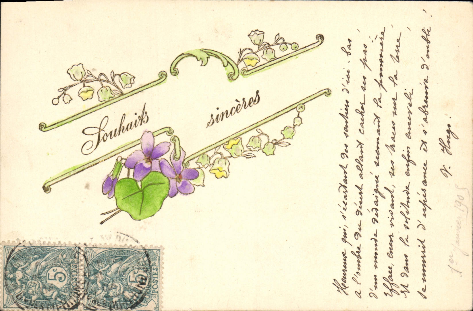 CPA Fantaisie Fleurs 