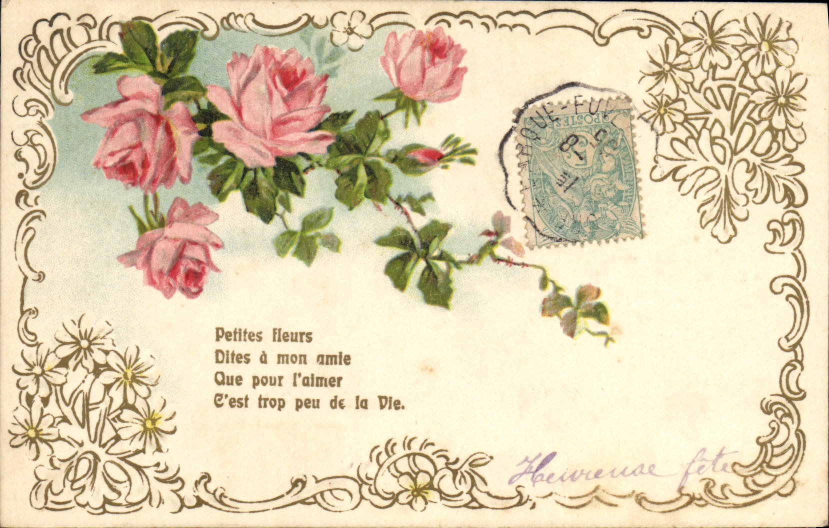 CPA Fantaisie Fleurs 