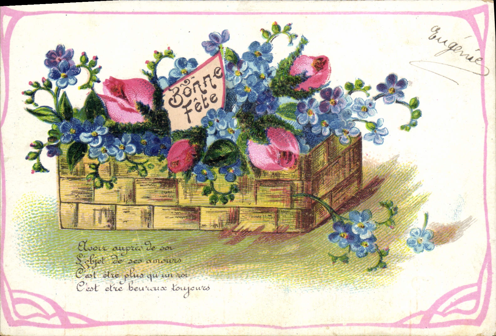 CPA Fantaisie Fleurs 