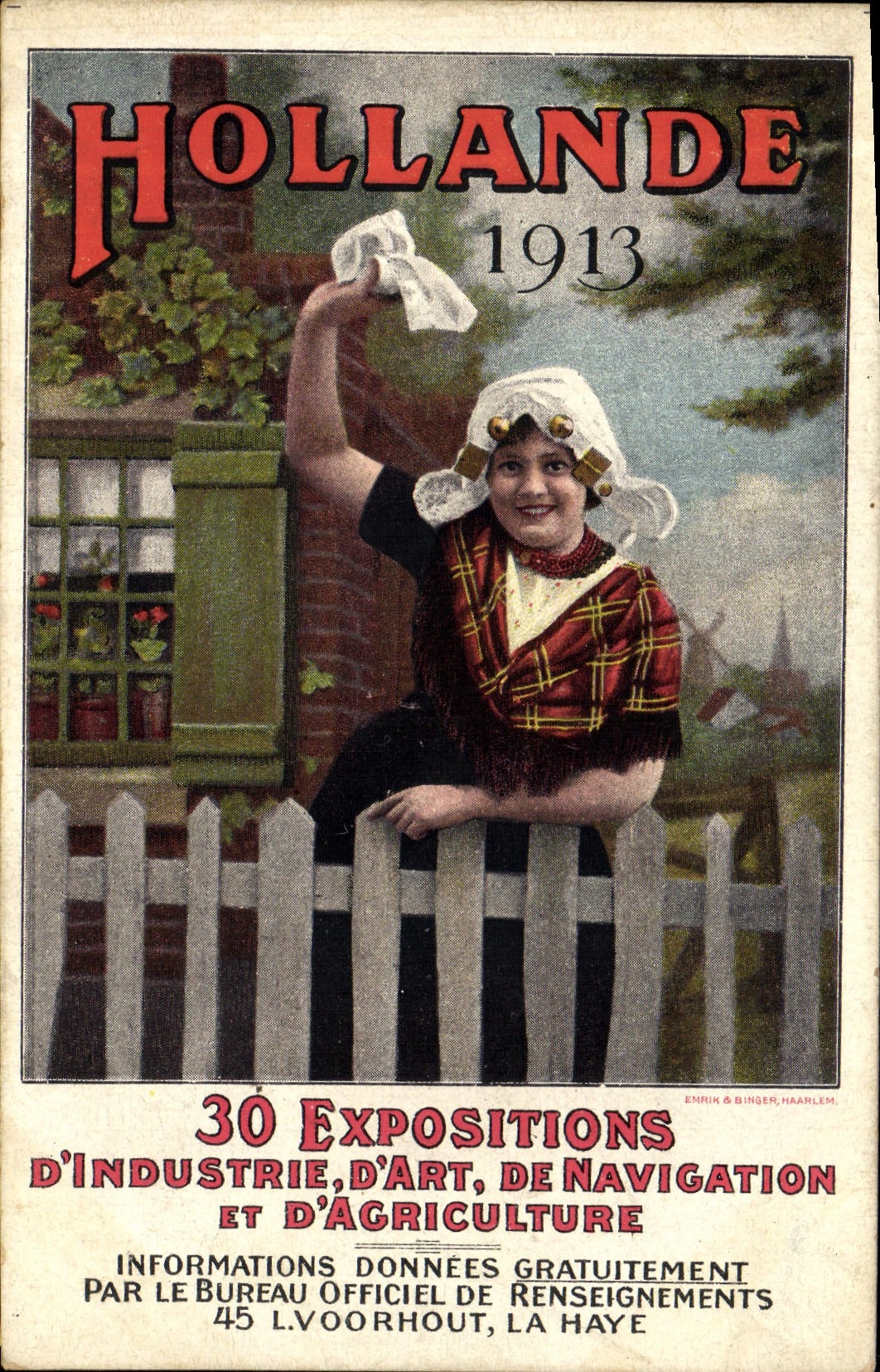 CPA Publicite Hollande 1913 30 Expositions d'industrie d'art de navigation et d'agriculture