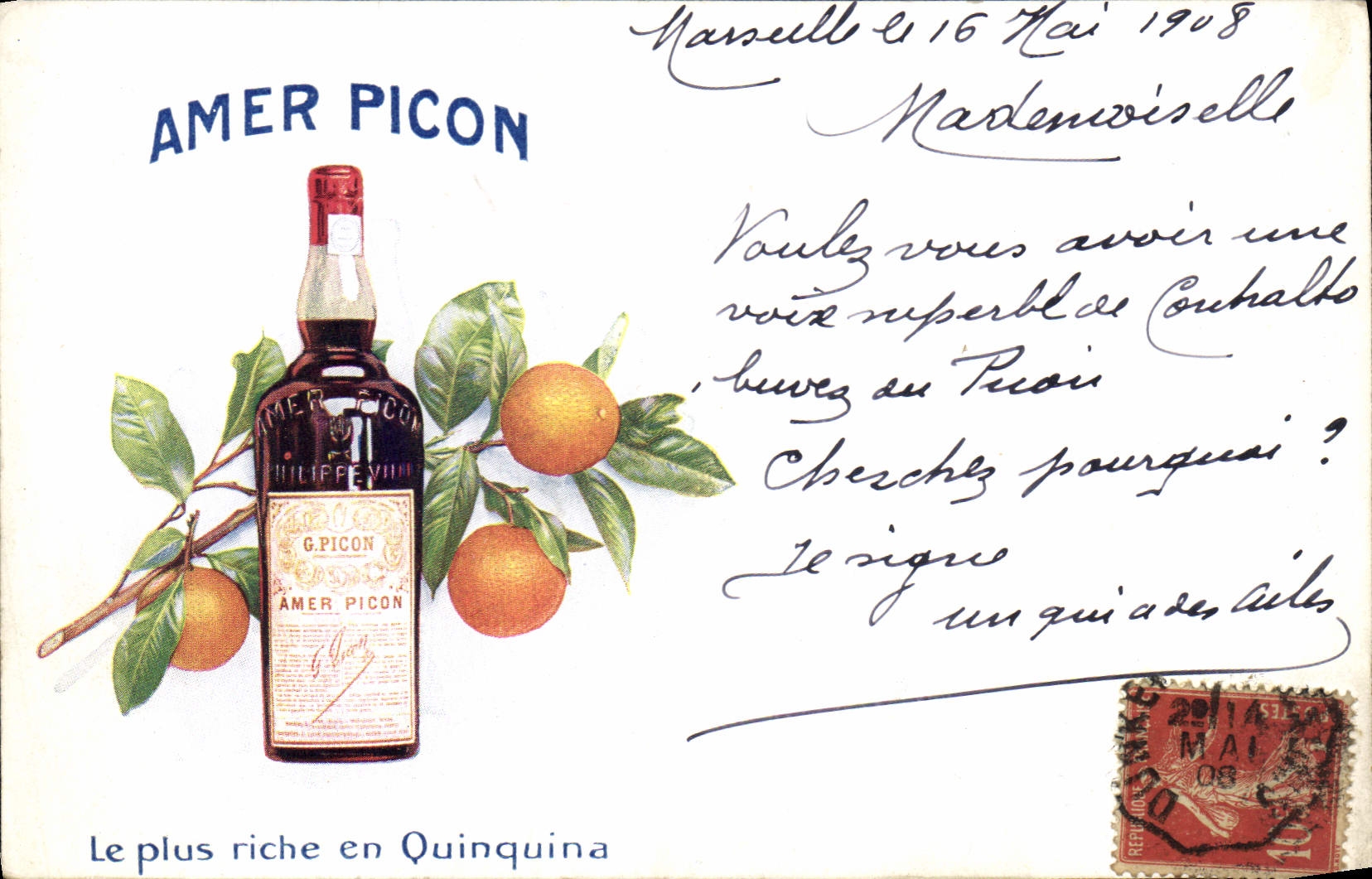 CPA Publicite Amer Picon Quinquina TOP