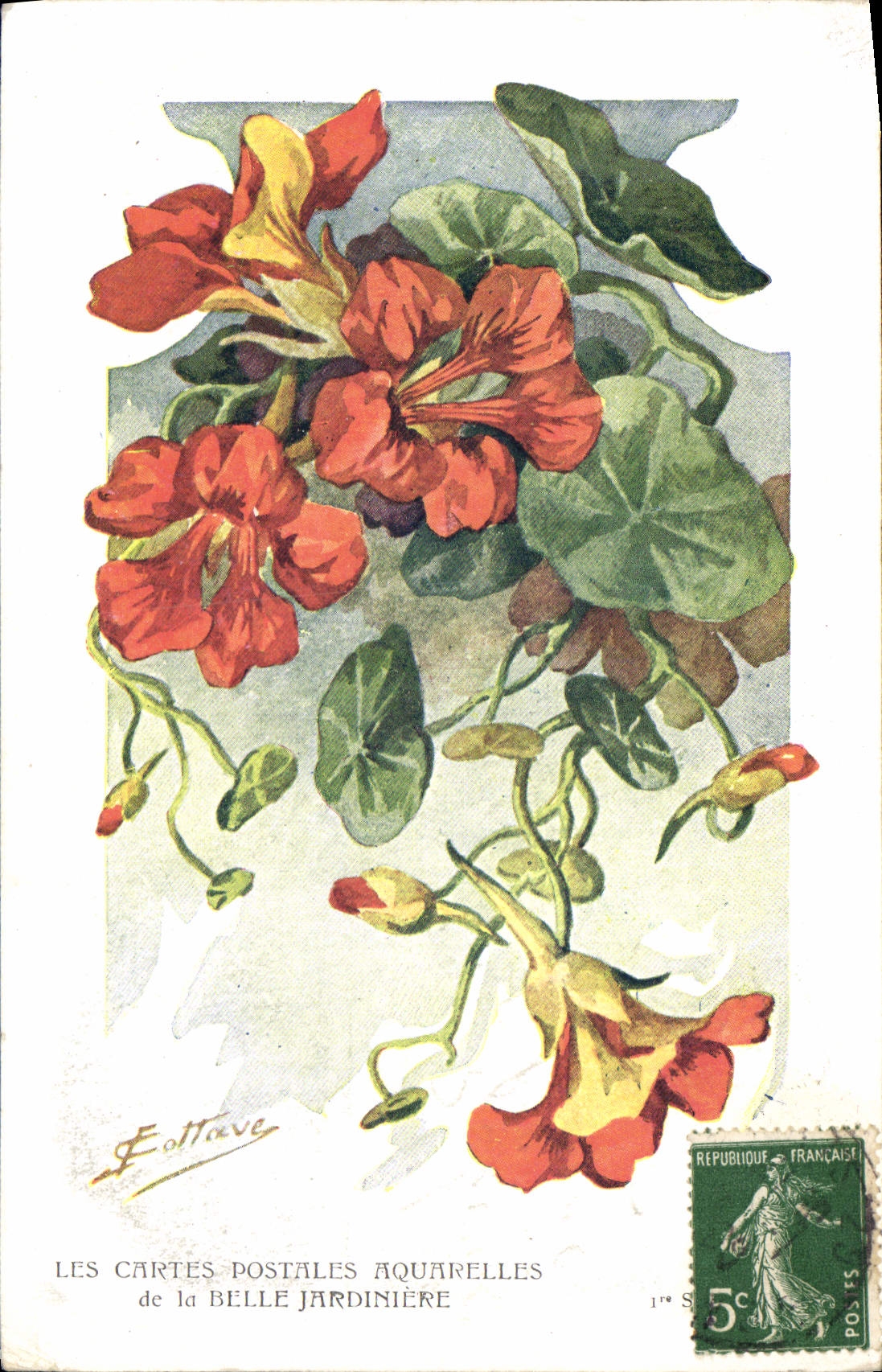 CPA Fantaisie Fleurs Belle Jardiniere