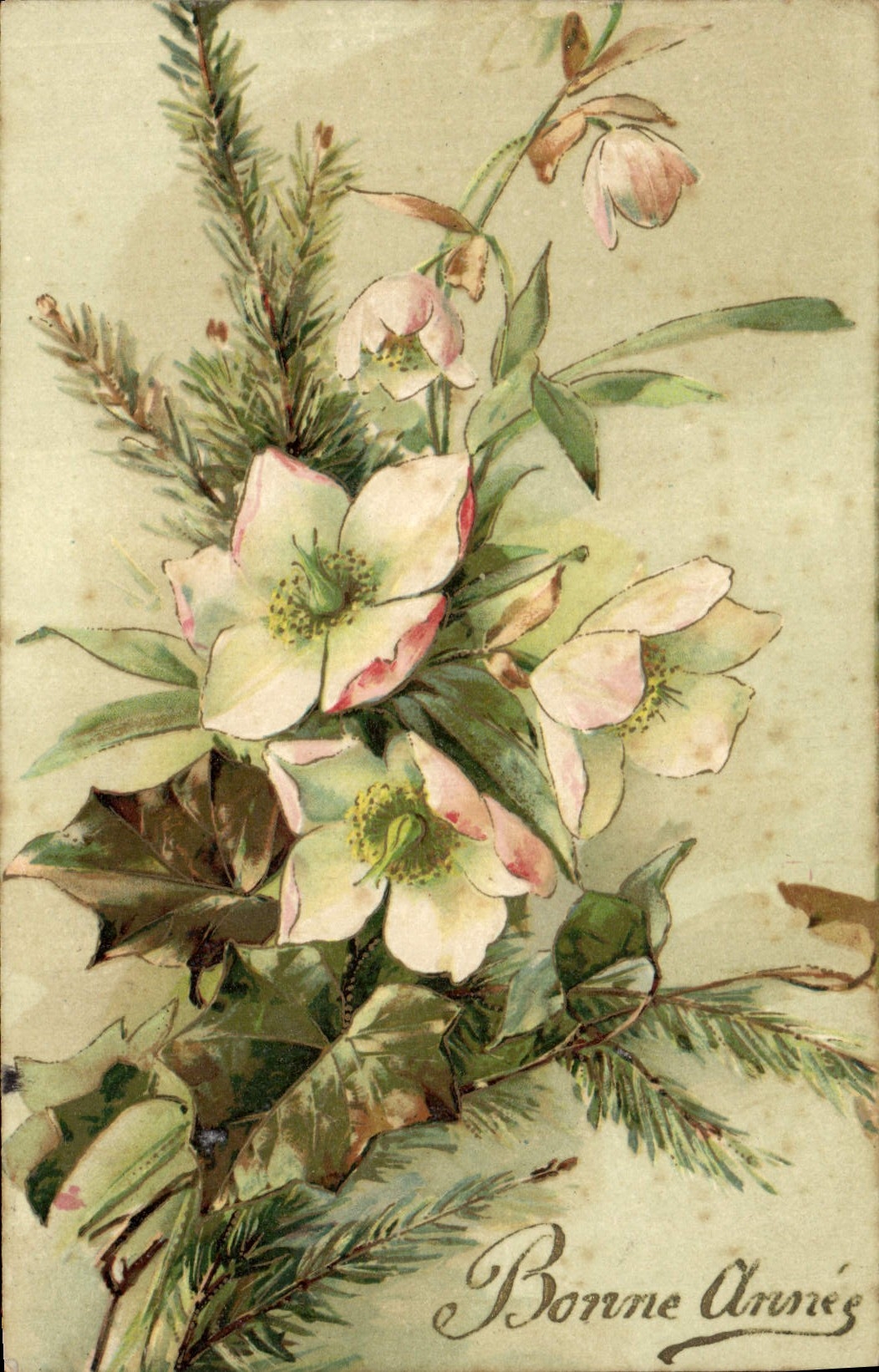 CPA Fantaisie Fleurs 