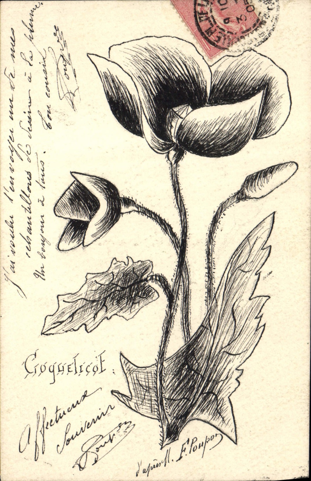 CPA Fantaisie Fleurs 