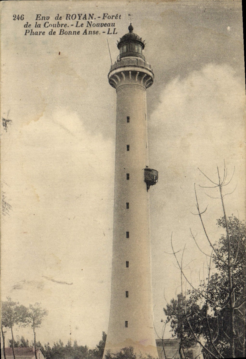 CPA Phare Environs de Royan Foret de la Coubre Le nouveau phare de Bonne Anse