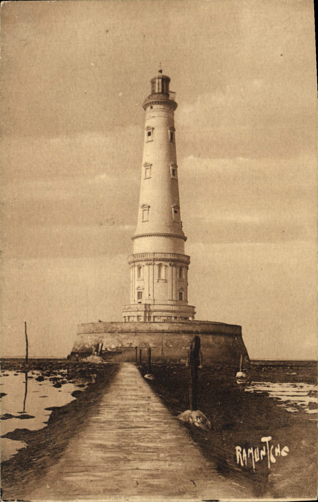 Postal PHARE de Cordobés Royan