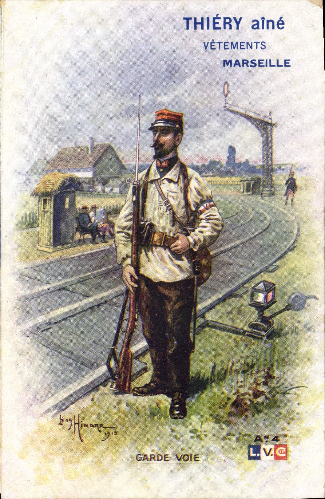 CPA Militaria Garde voie 