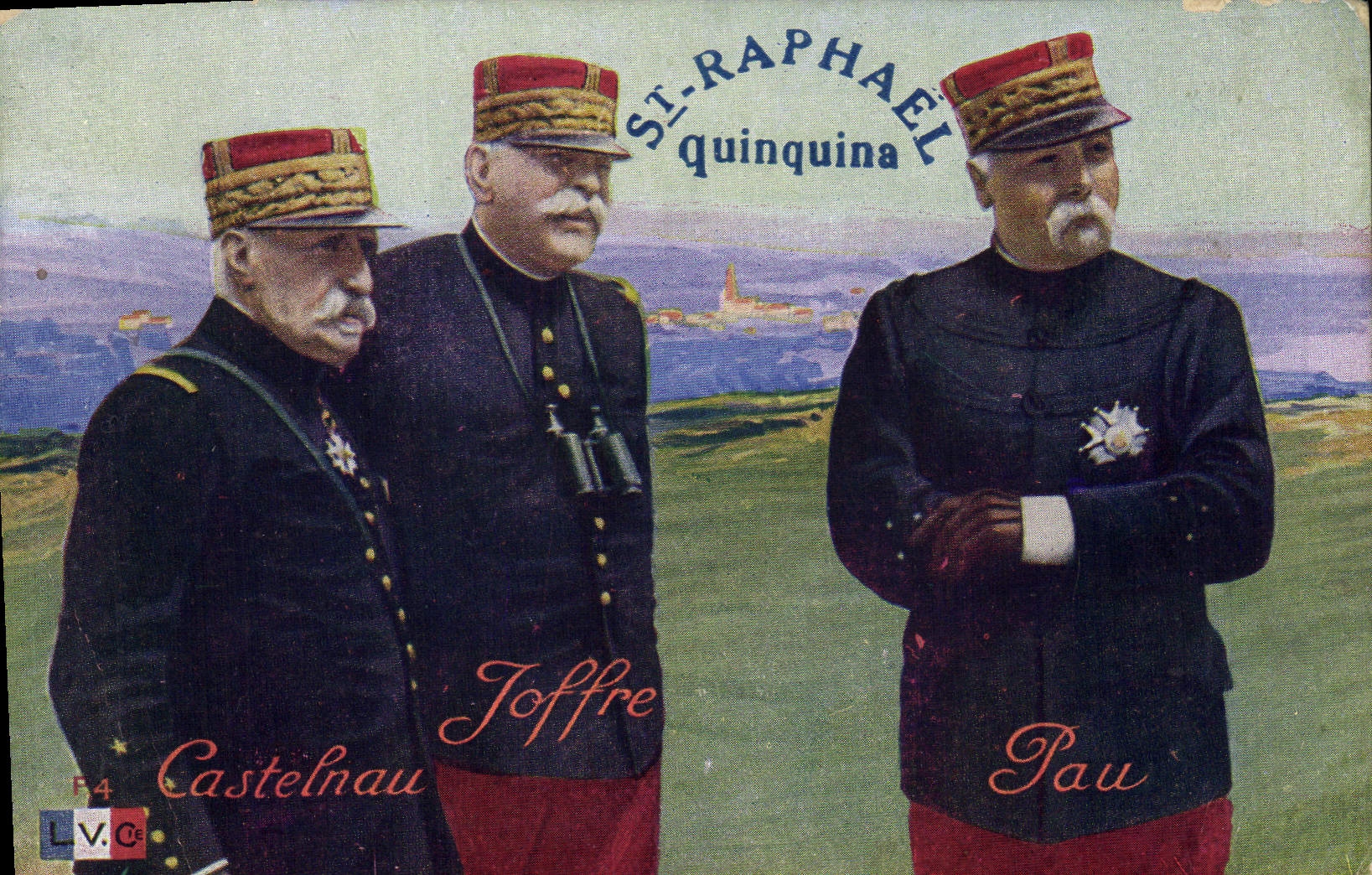 CPA Militaria St Raphael Quinquine Castelanu Joffre Pau