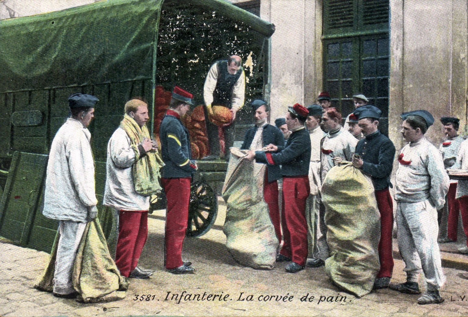 CPA Militaria Infanterie La corvee de pain