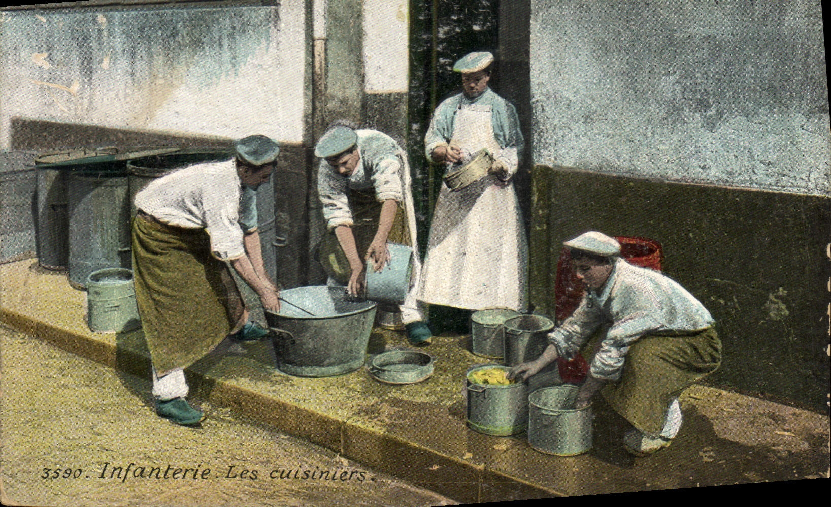 CPA Militaria Infanterie Les cuisiniers