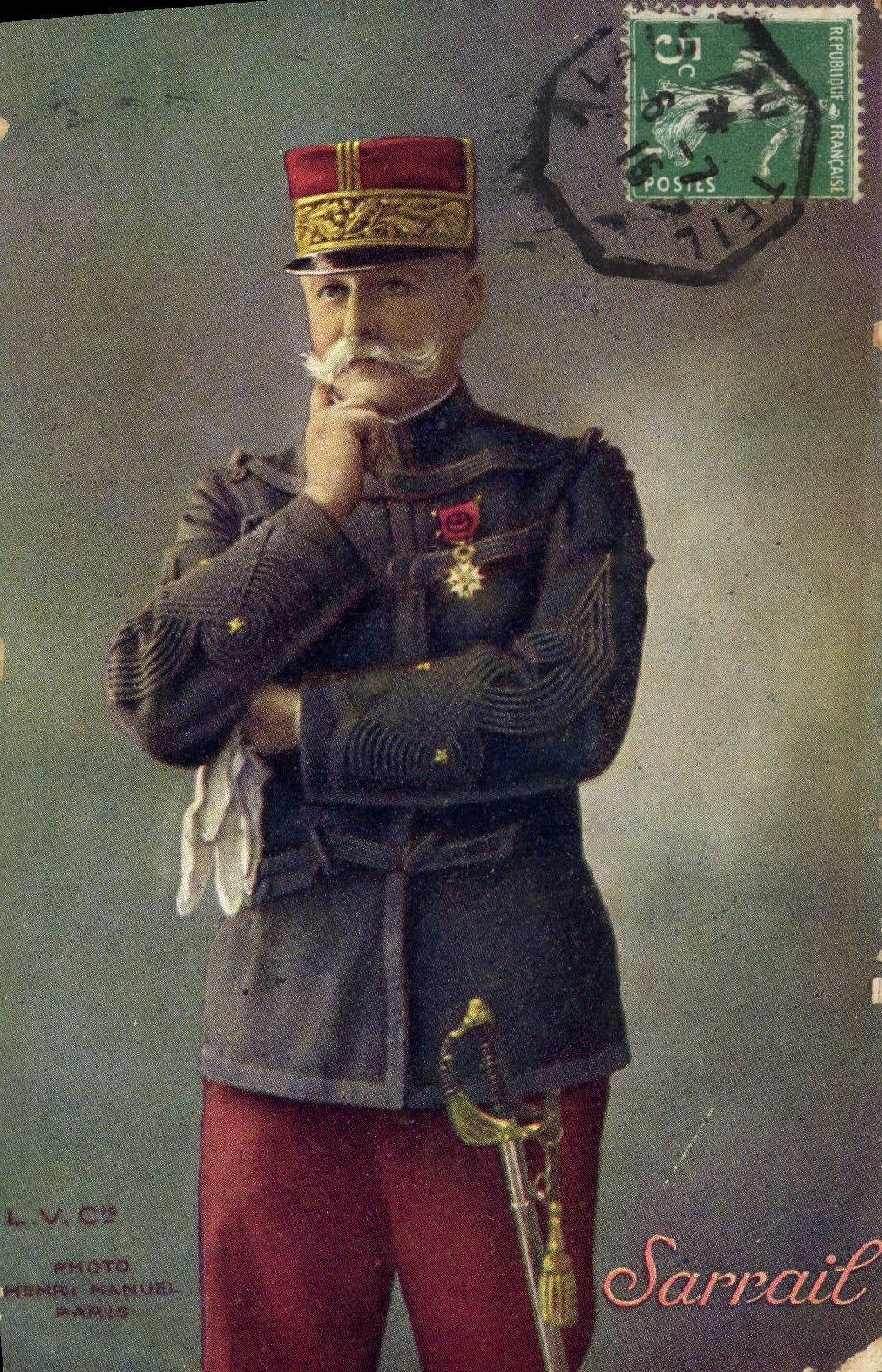 CPA Militaria General SArrail 