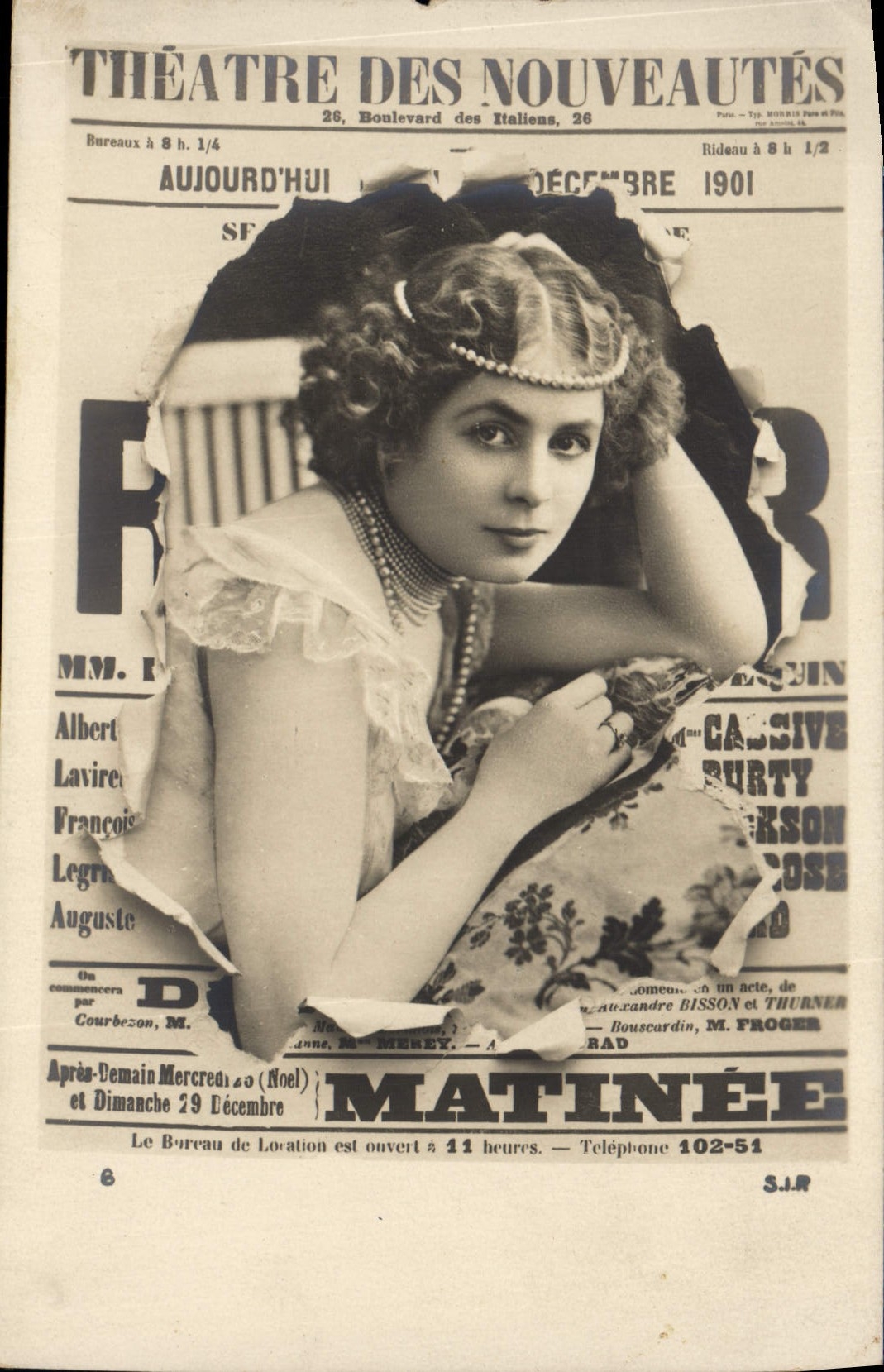 CPA Journaux Journal Theatre des Nouveautes Matinee 1904 Boulevard des Italiens Paris