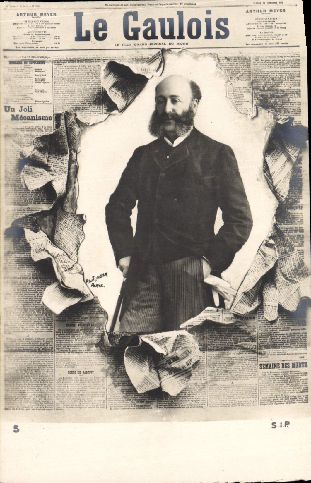 CPA Journaux Journal Le Gaulois