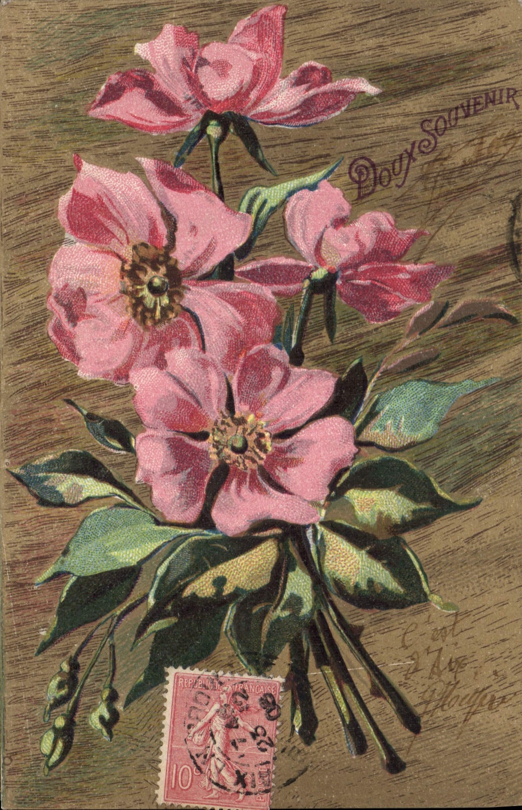 CPA Fantaisie Fleurs 