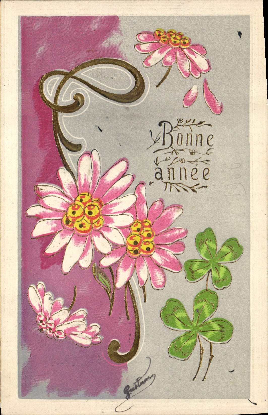 CPA Fantaisie Fleurs 