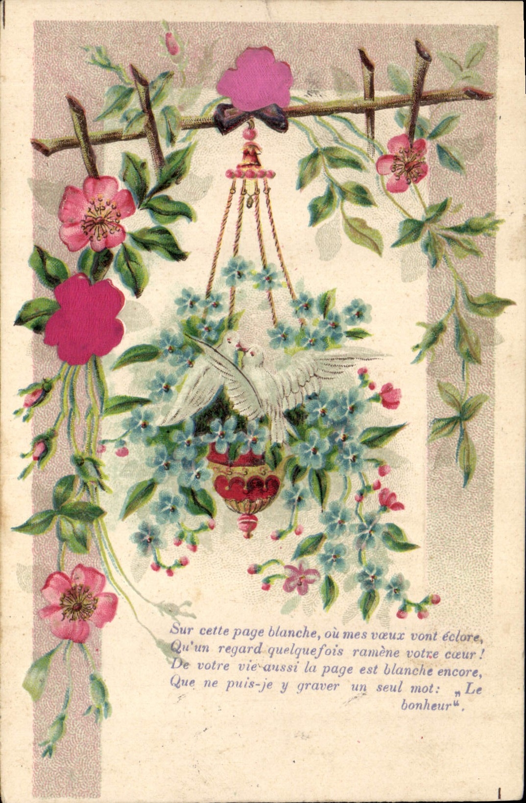 CPA Fantaisie Fleurs Colombes