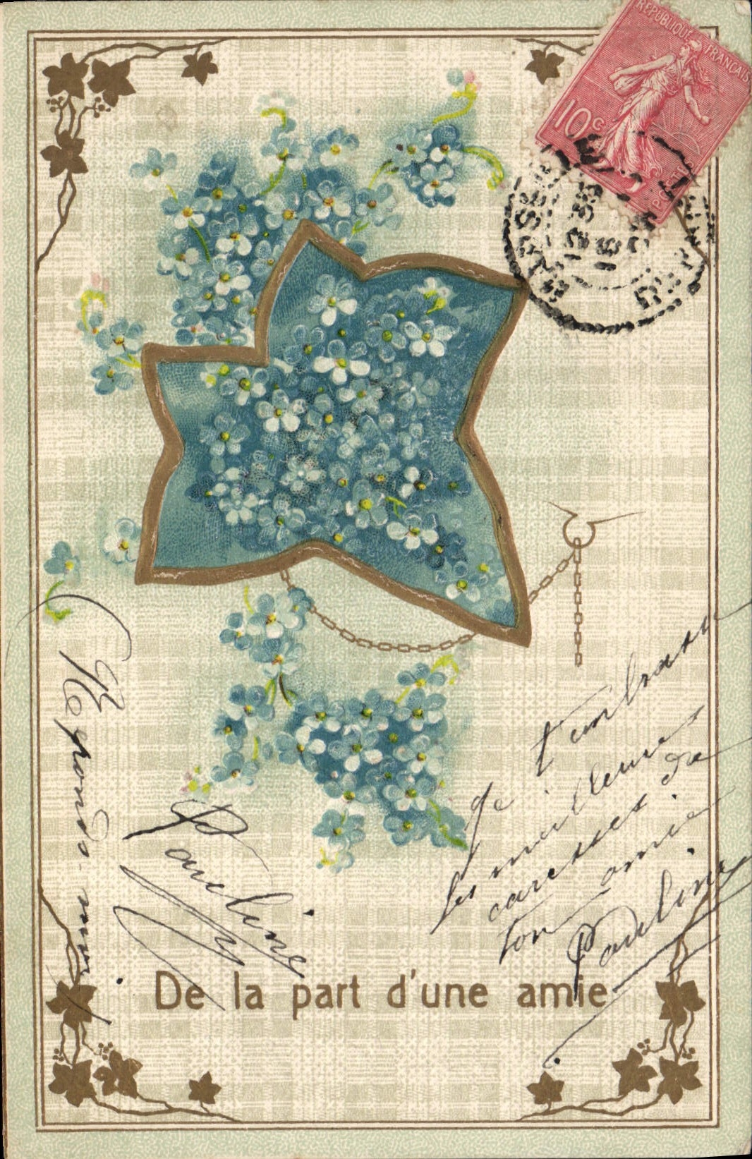 CPA Fantaisie Fleurs 