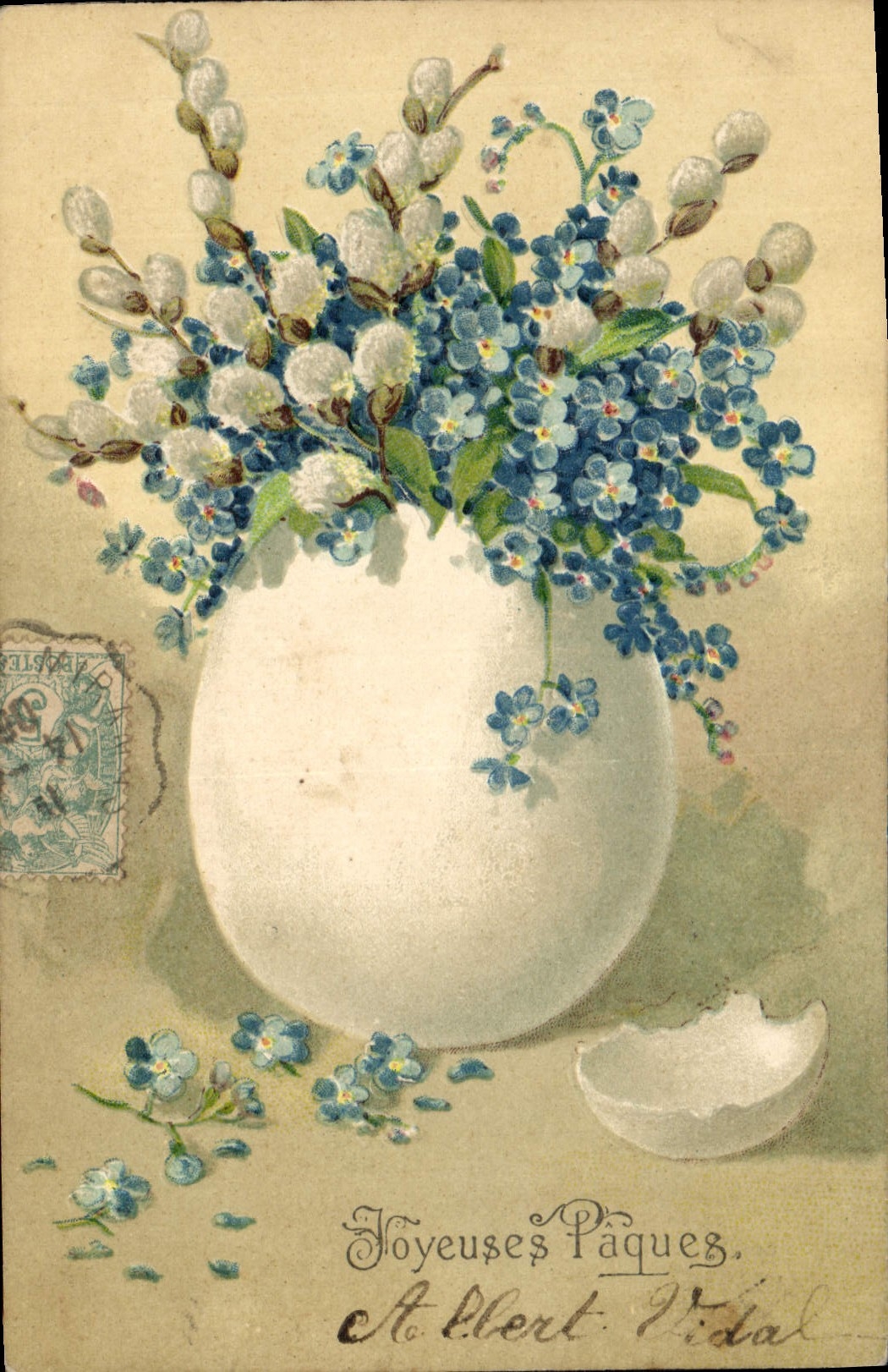 CPA Fantaisie Fleurs 