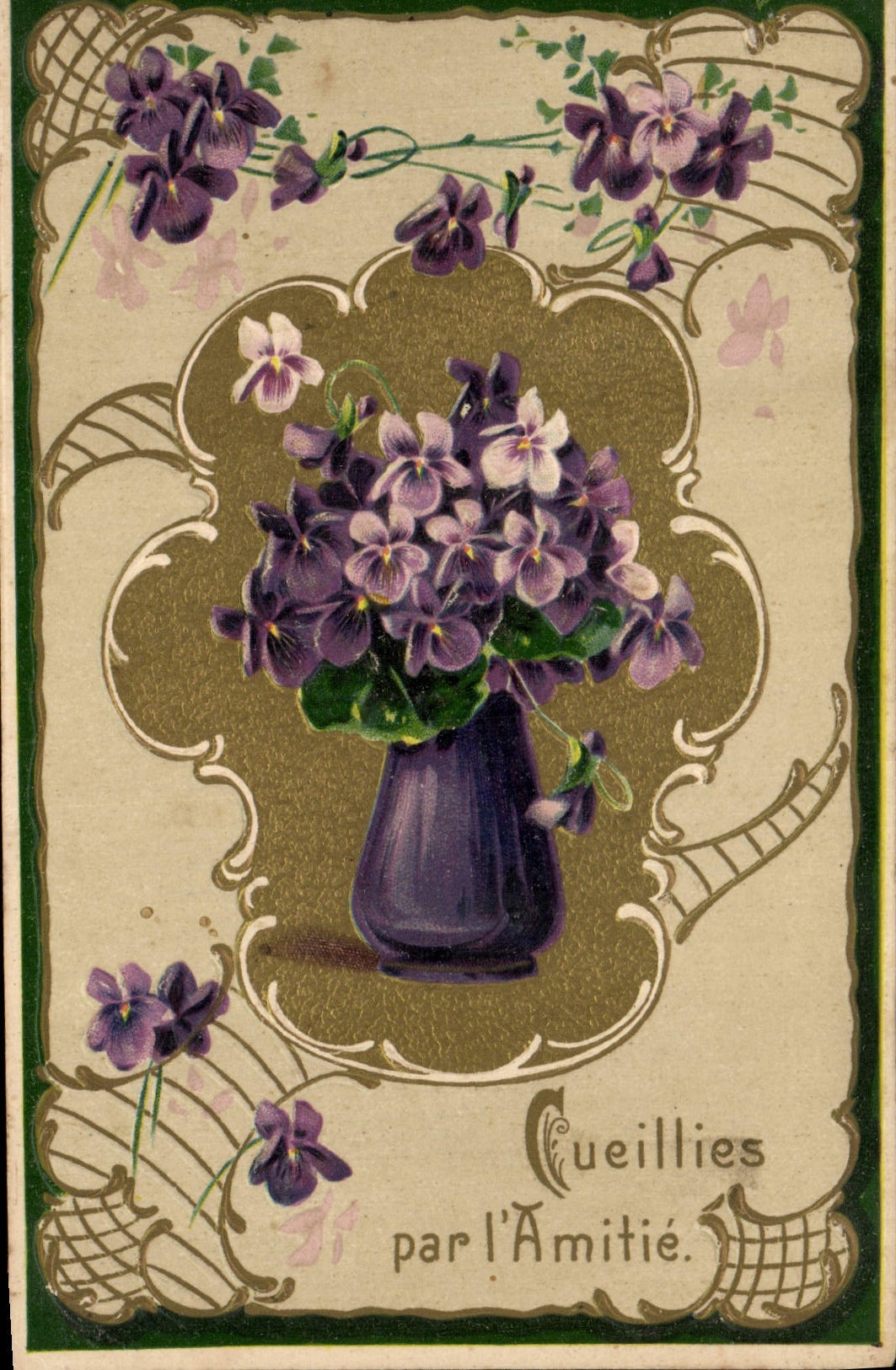 CPA Fantaisie Fleurs 