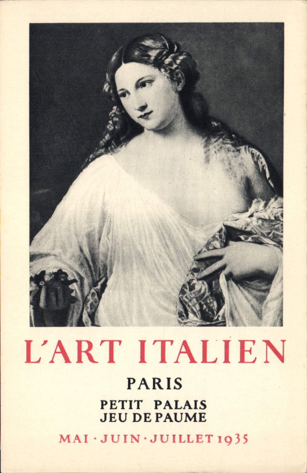 CPA Publicite L'Art italien Paris Petit Palais Jeu de Paume 1935