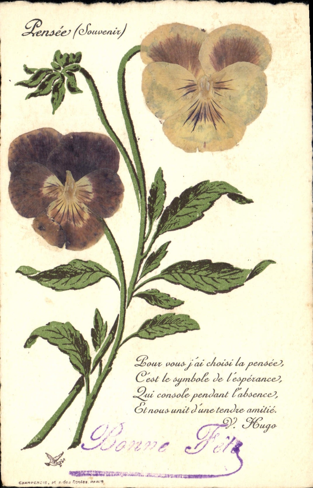 CPA Fantaisie Fleurs 