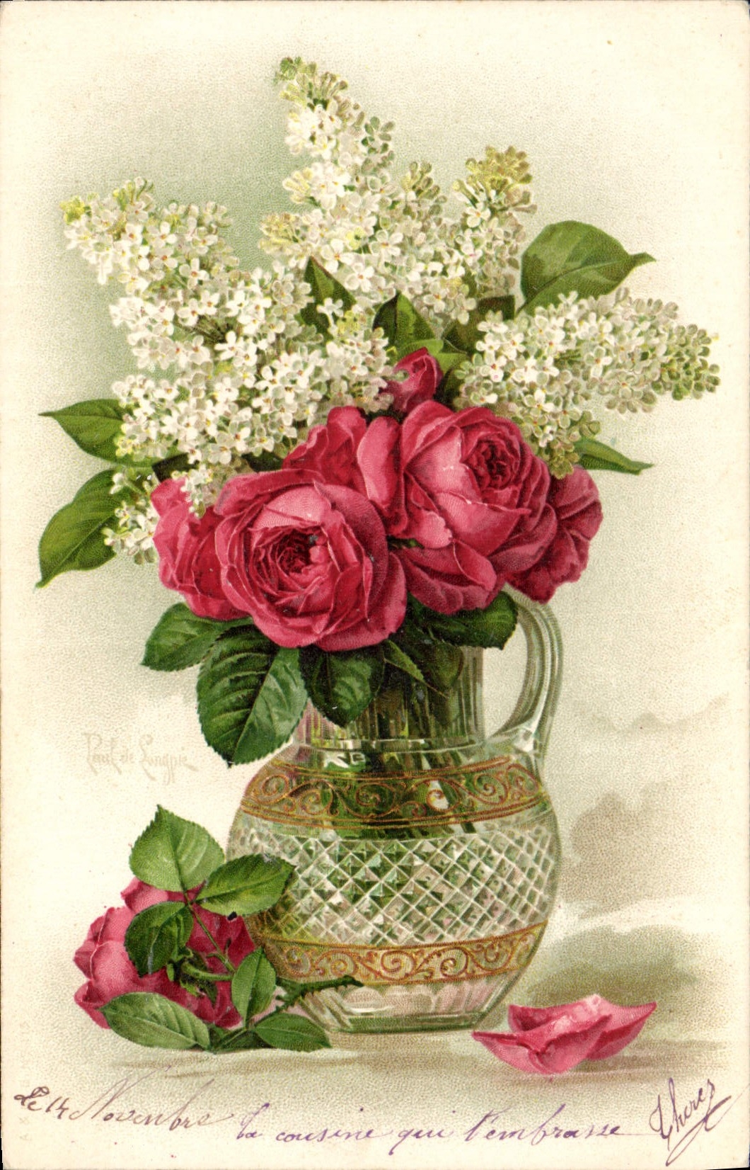 CPA Fantaisie Fleurs 