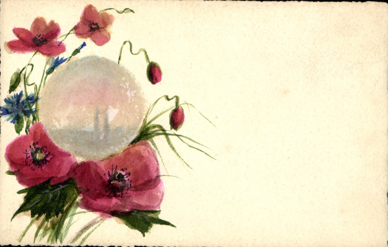 CPA Fantaisie Fleurs 