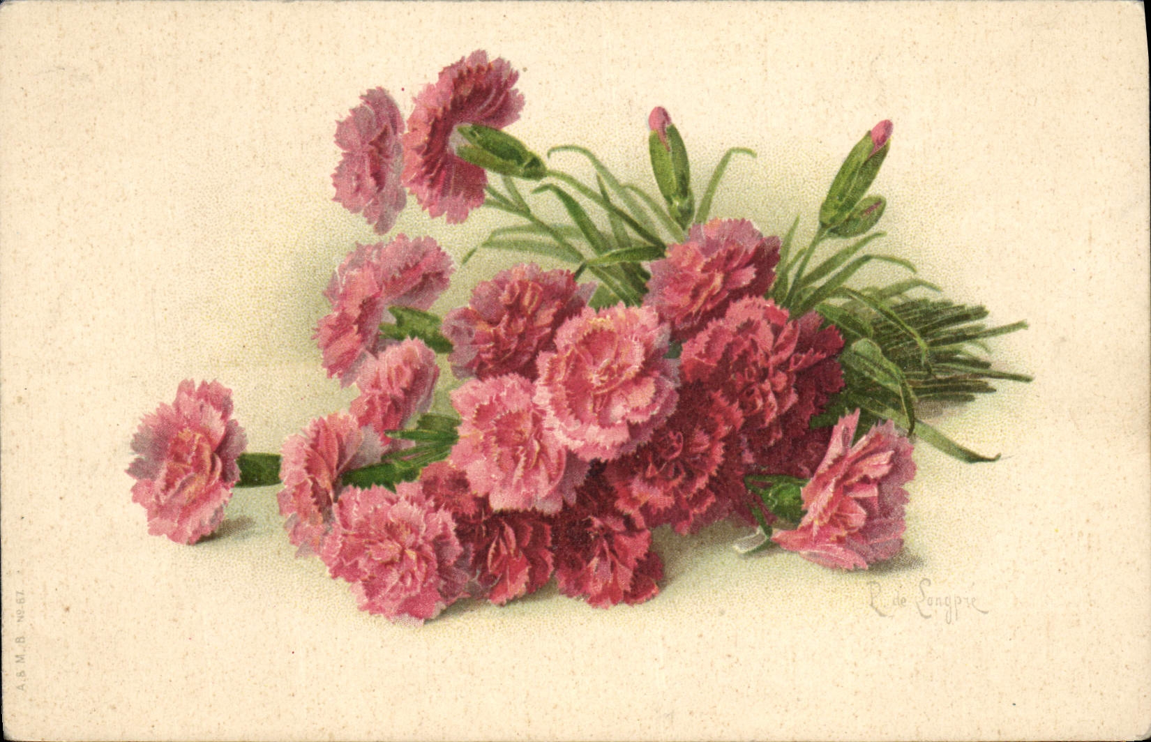 CPA Fantaisie Fleurs 
