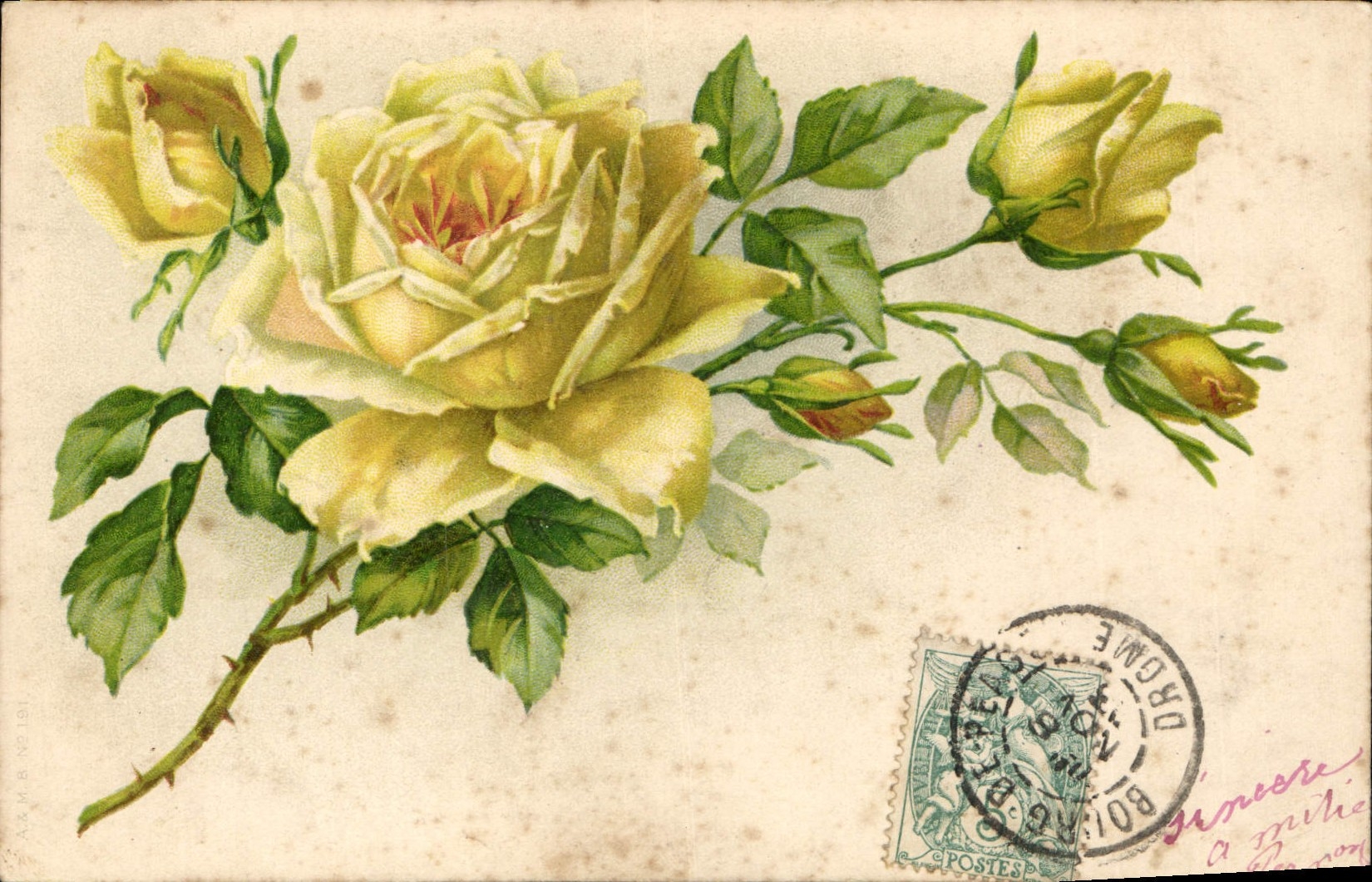 CPA Fantaisie Fleurs 