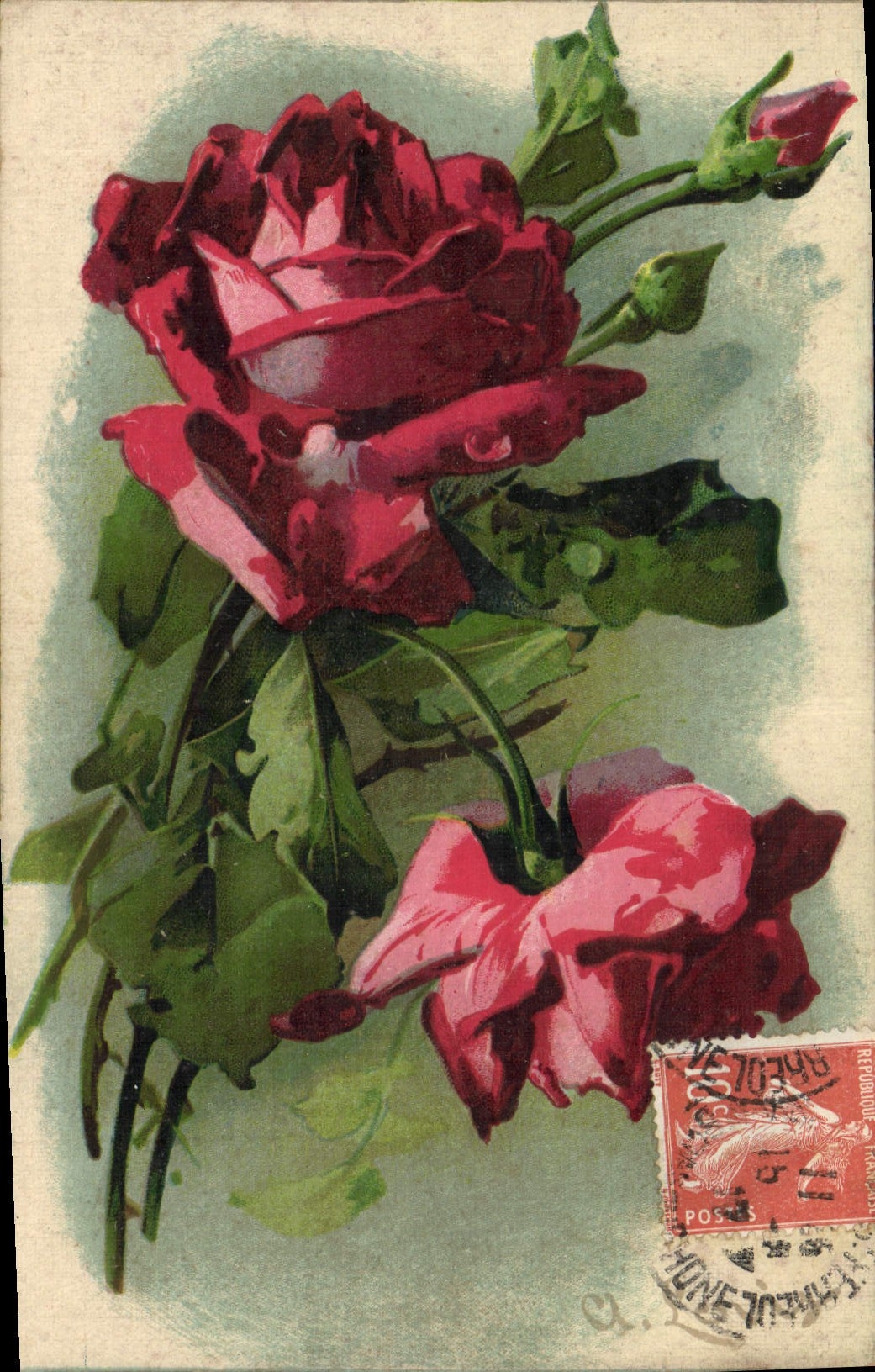 CPA Fantaisie Fleurs 