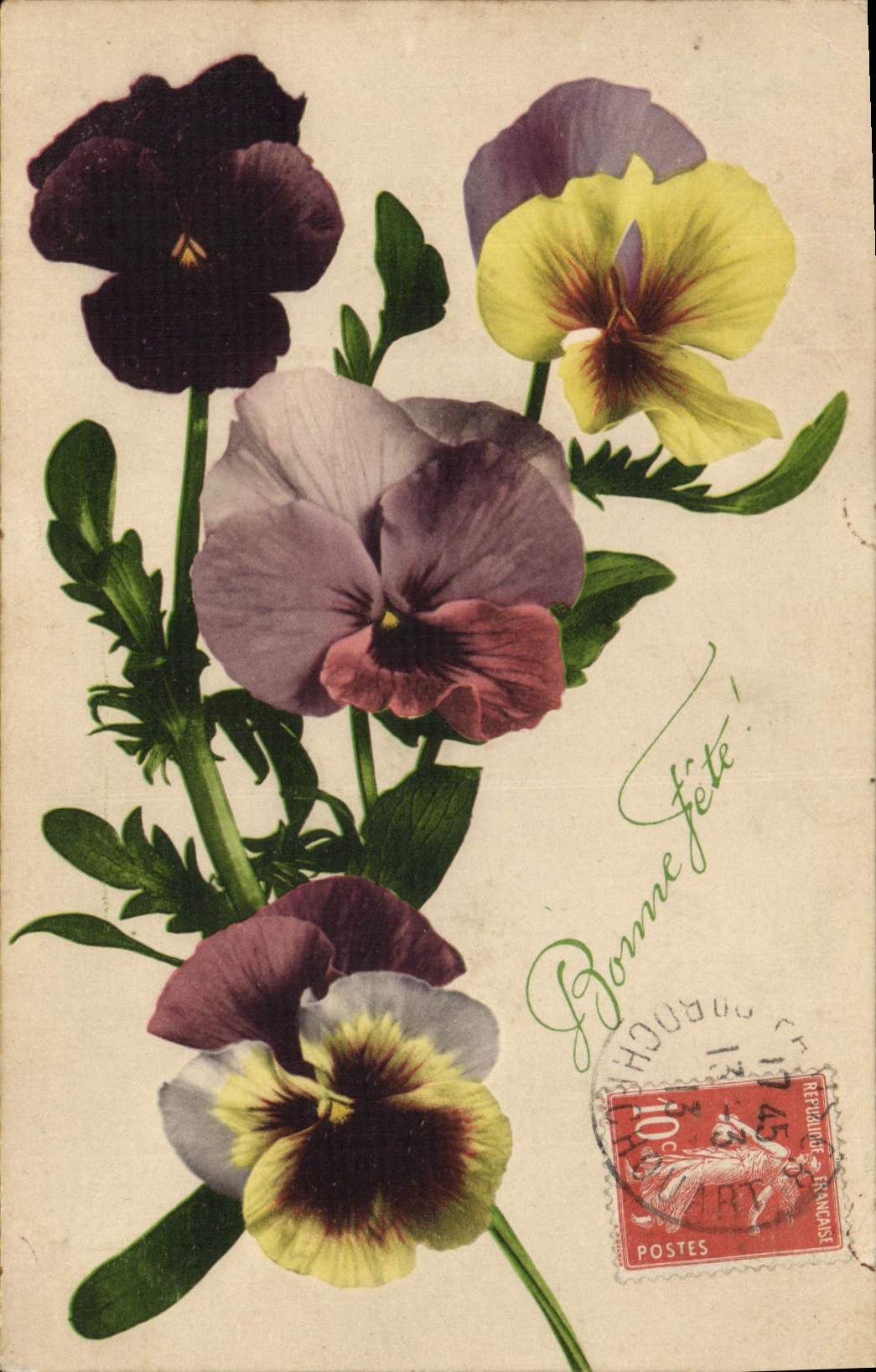 CPA Fantaisie Fleurs 