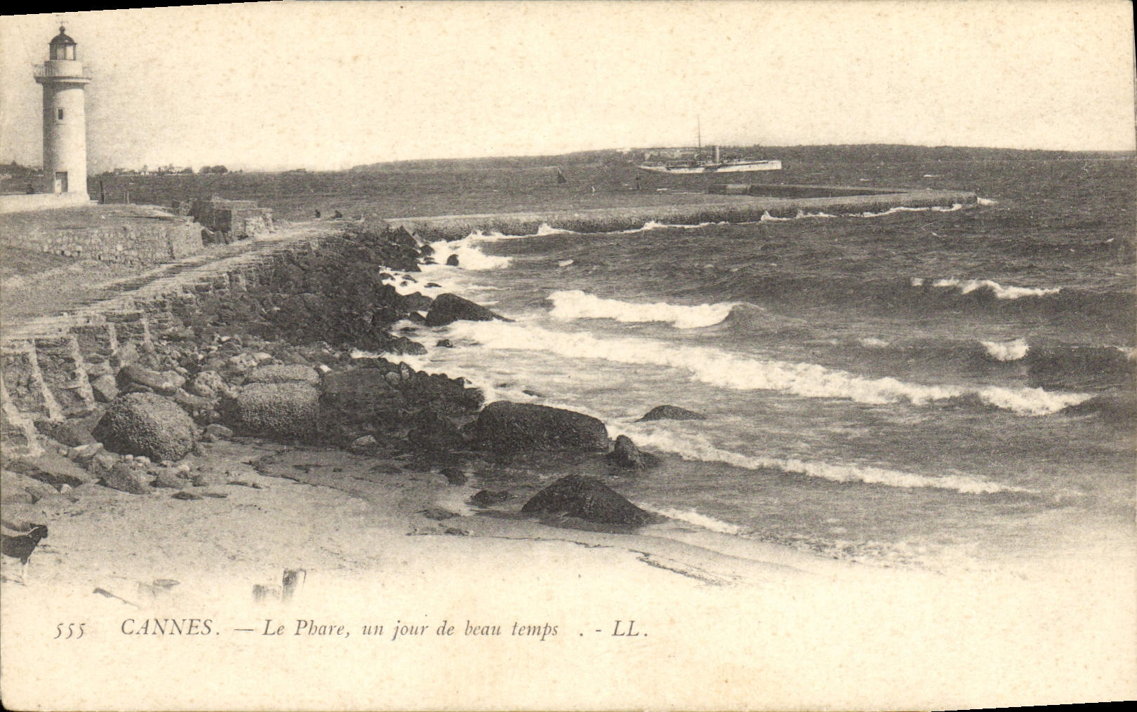 CPA Phare un jour de beau temps Cannes 