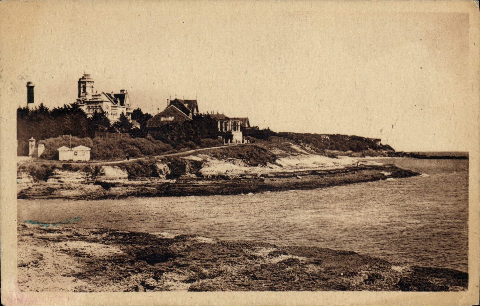 Vintage Postcard Headlight St Palate on Sea Concie and the Primavera villa