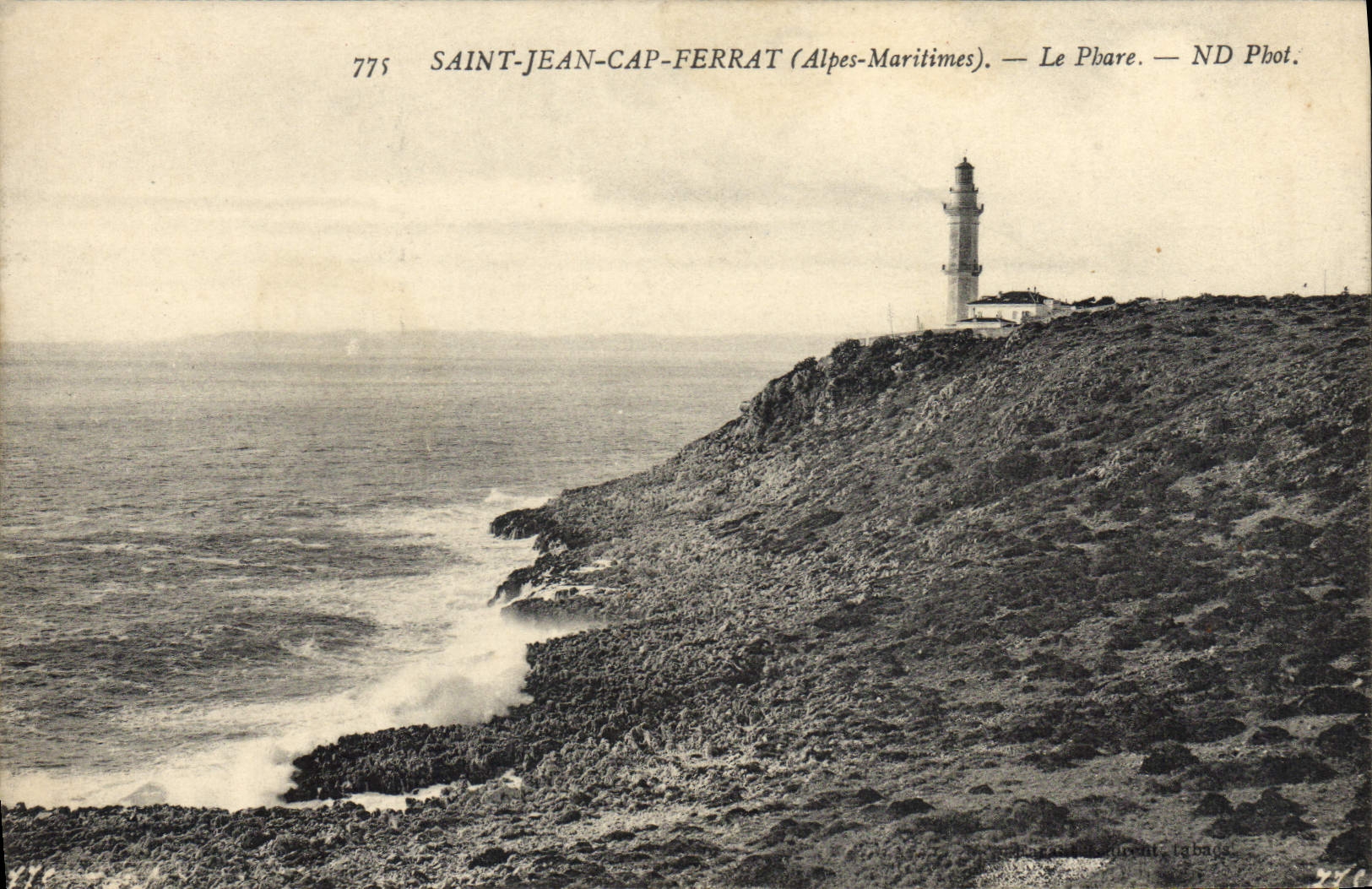 Vintage Postcard Holy Headlight Jean Cape Ferrat