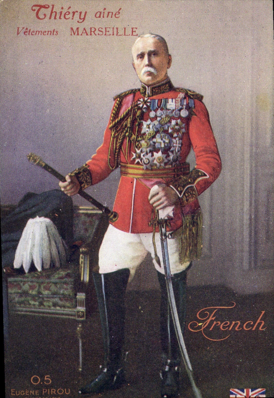 Vintage Postcard General Militaria French