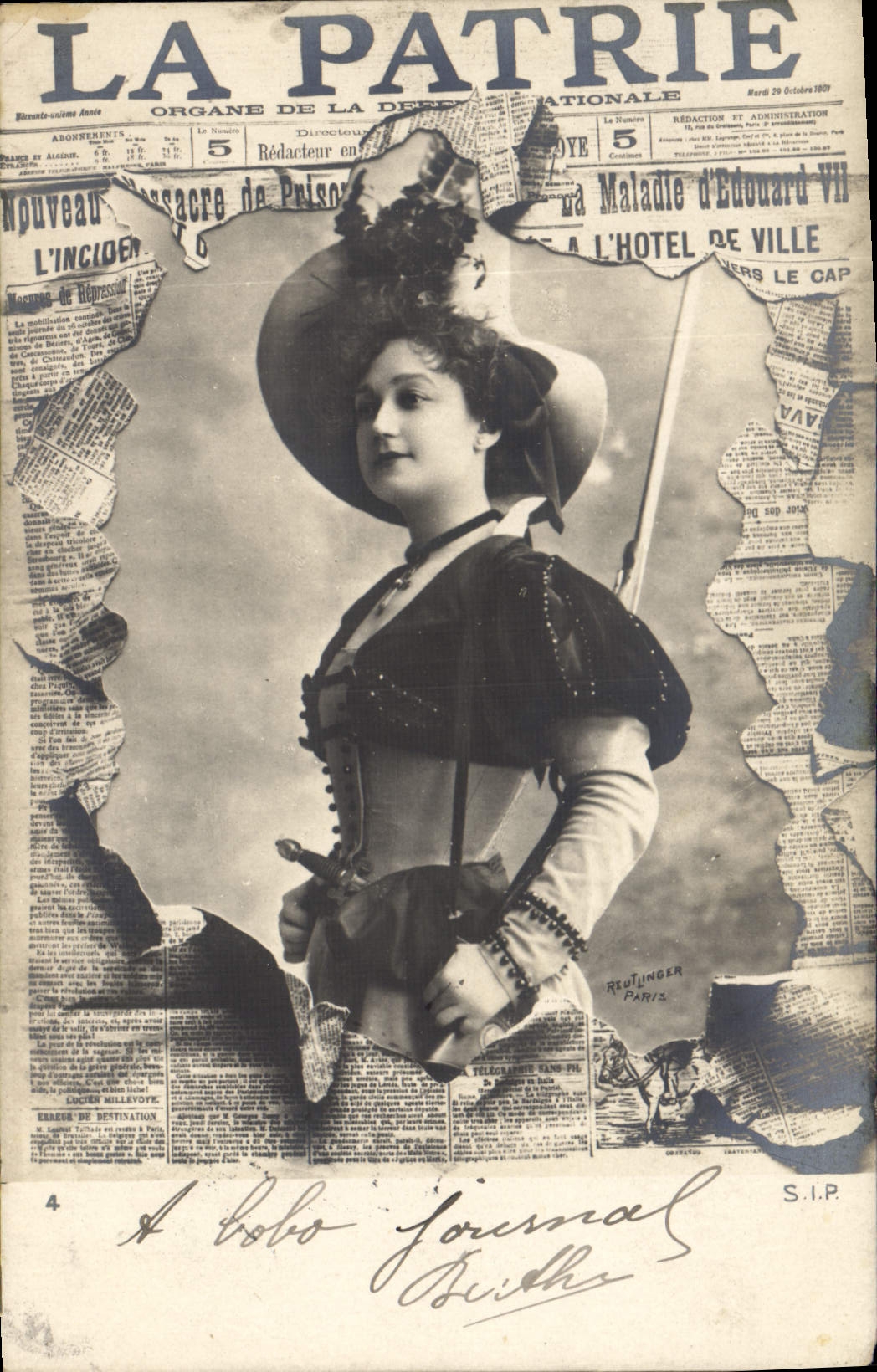 CPA Journaux Journal La Patrie 