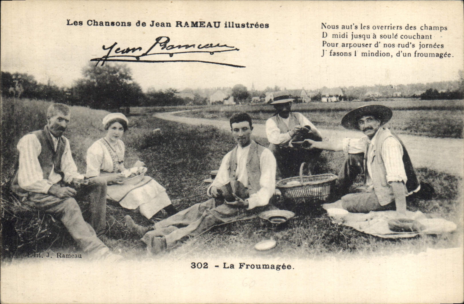 CPA Folklore Les chansons de Jean Rameau illustrees La Froumagee