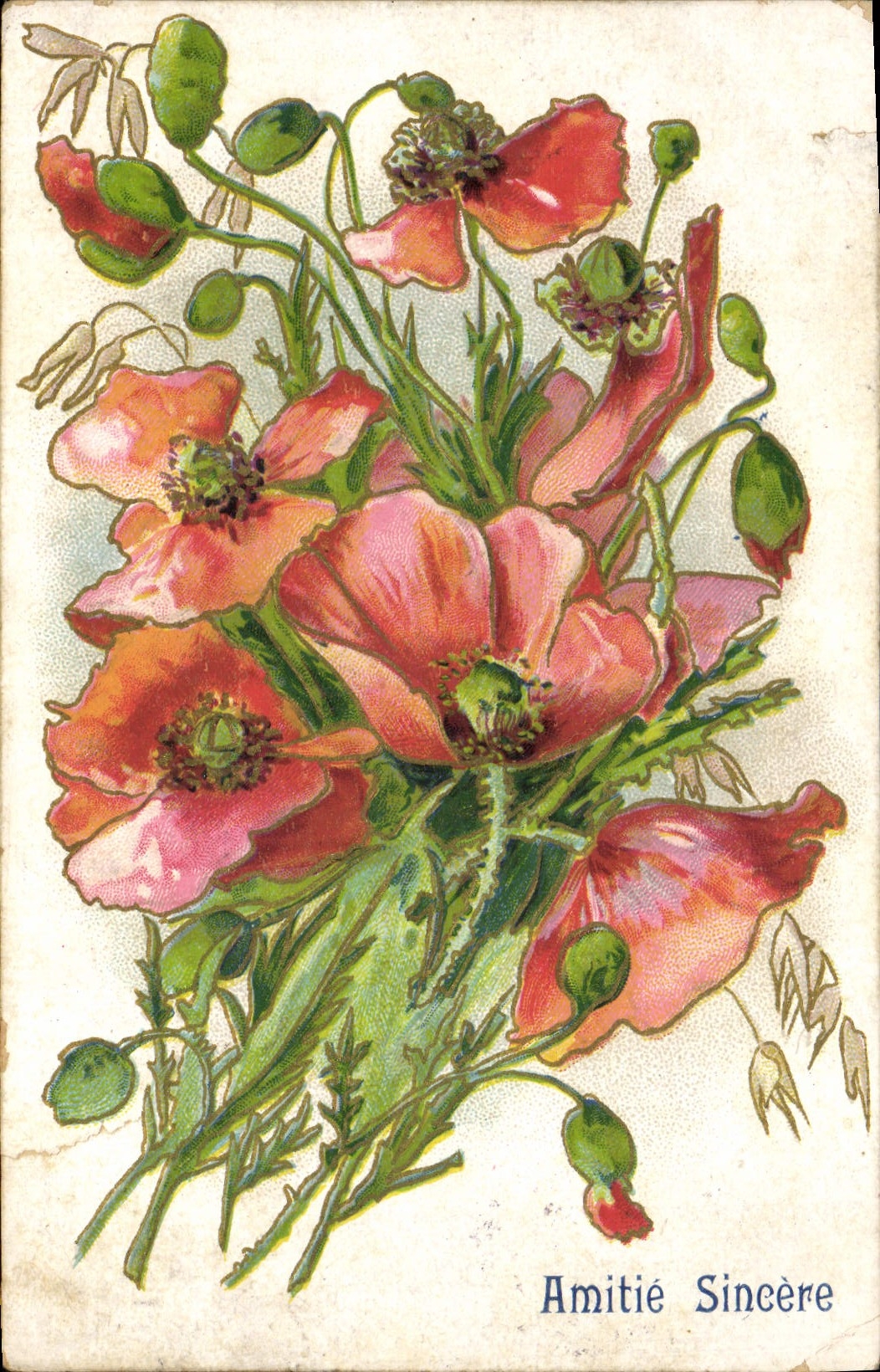 CPA Fantaisie Fleurs 