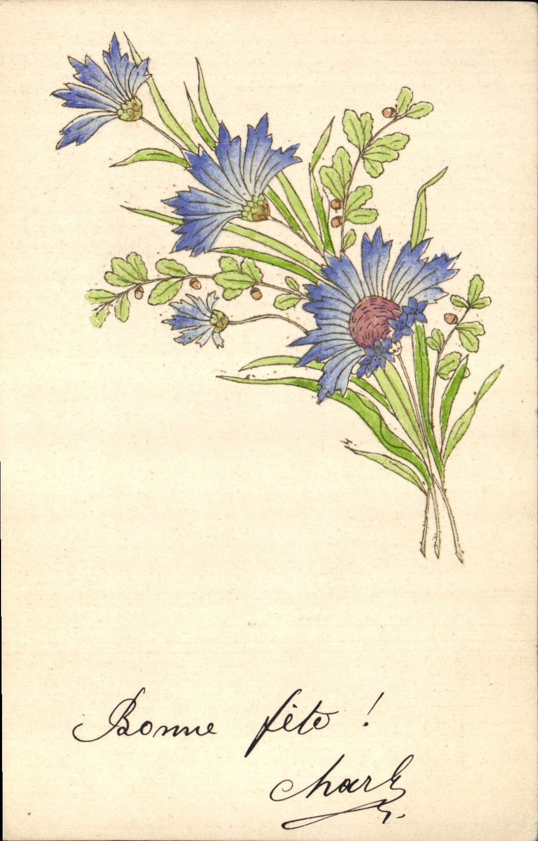 CPA Fantaisie Fleurs 