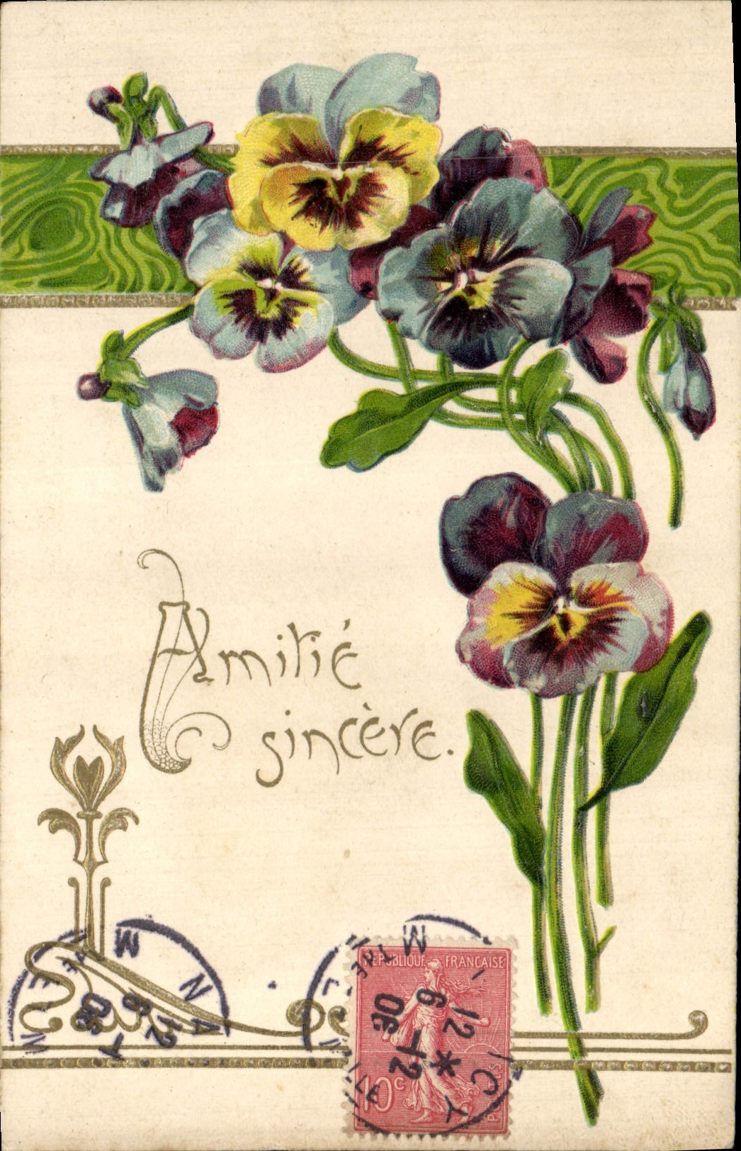 CPA Fantaisie Fleurs 