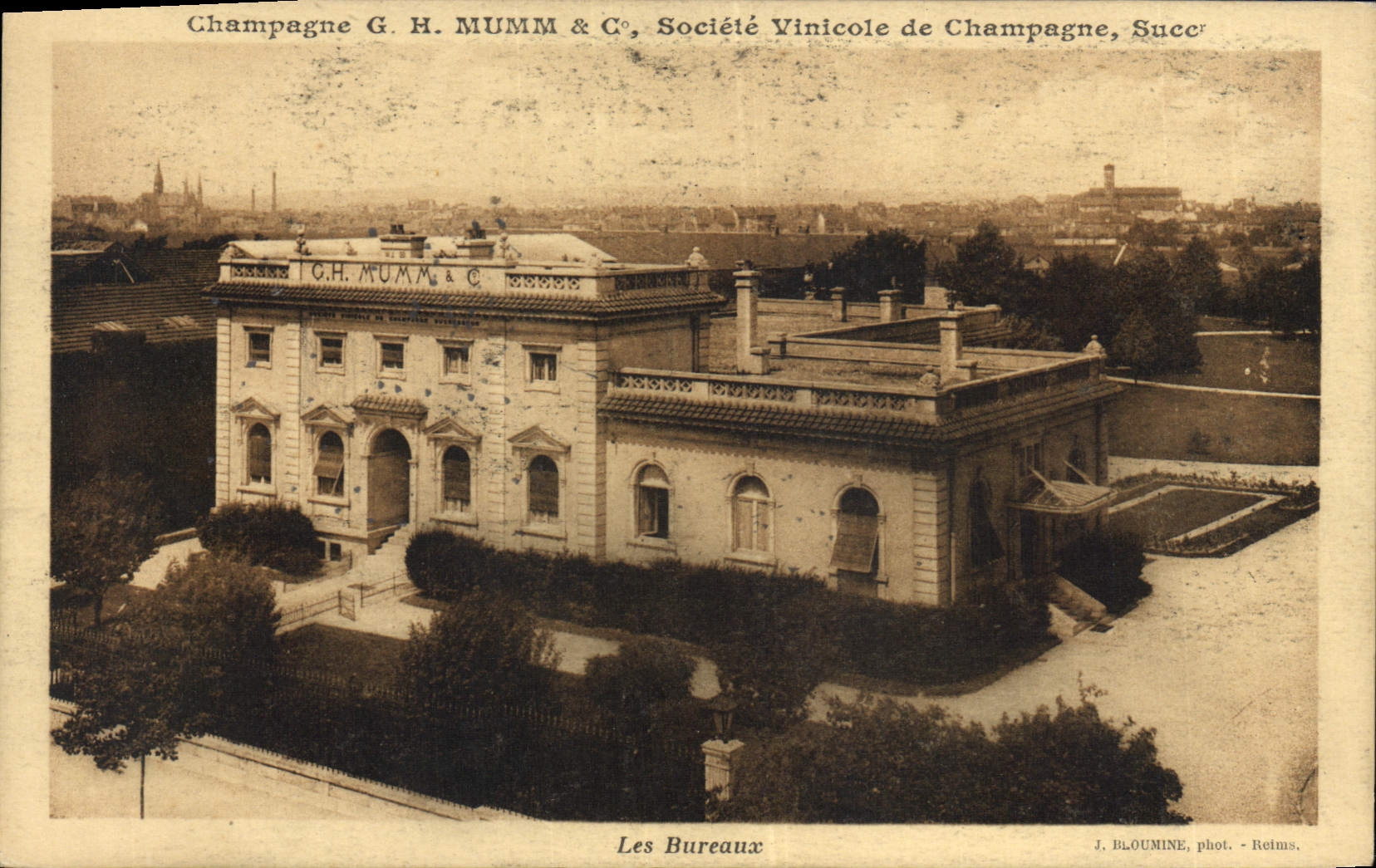 CPA Folklore Vin Vendange Champagne Mumm Les bureaux