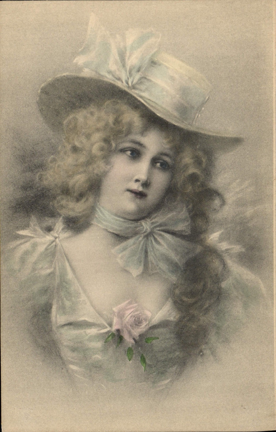 CPA Fantaisie Illustrateur Femme