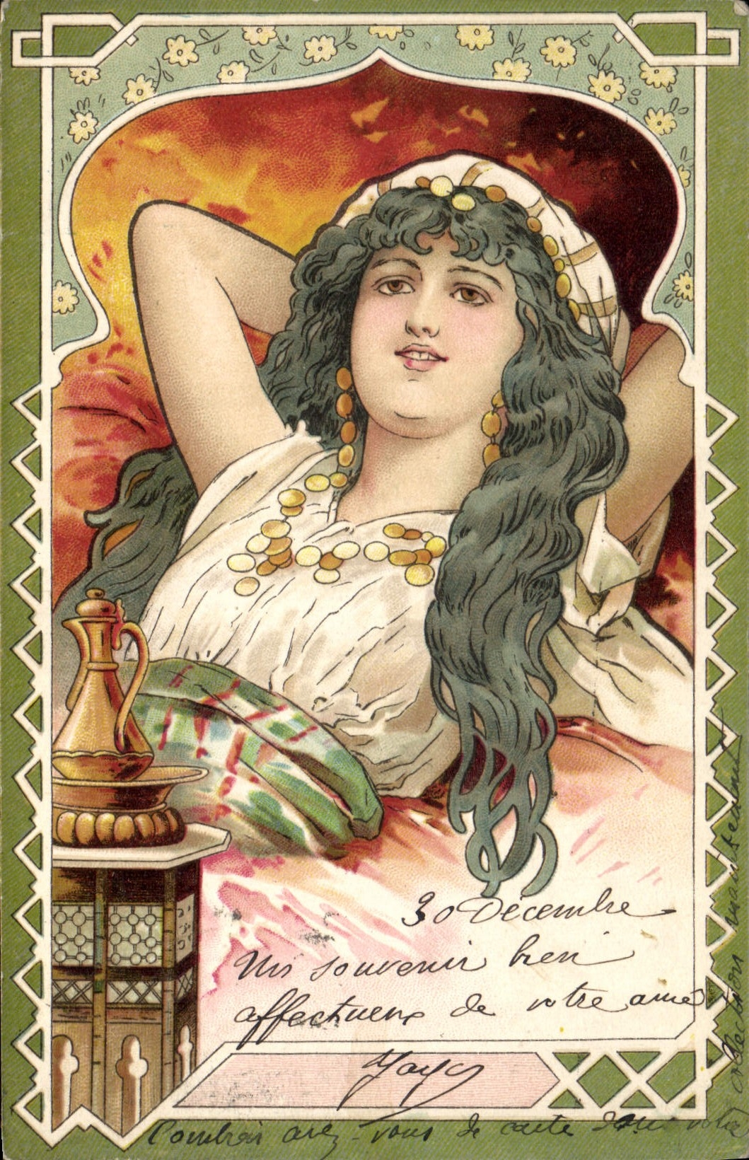 CPA Fantaisie Illustrateur Femme