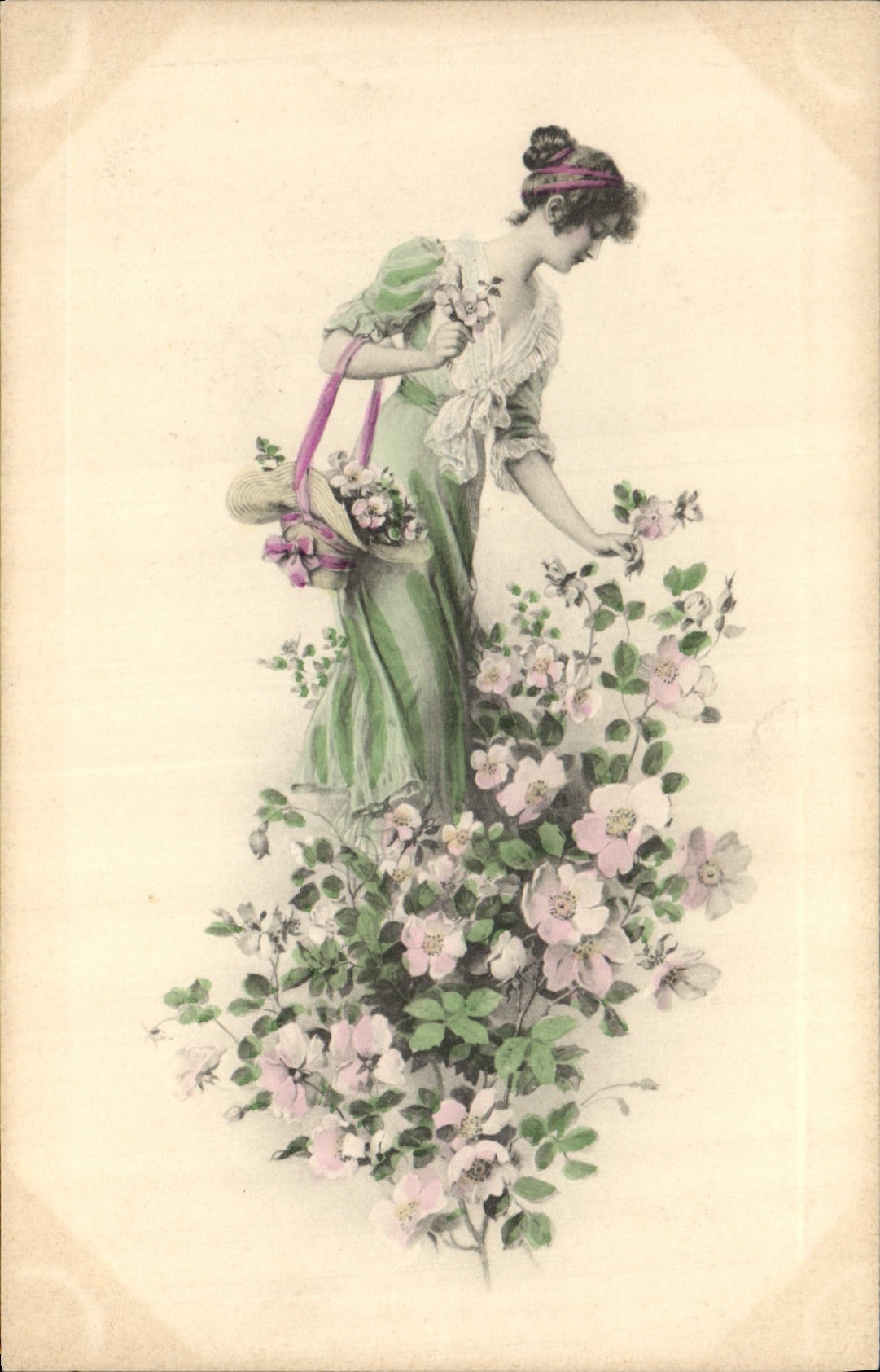 CPA Fantaisie Illustrateur Femme