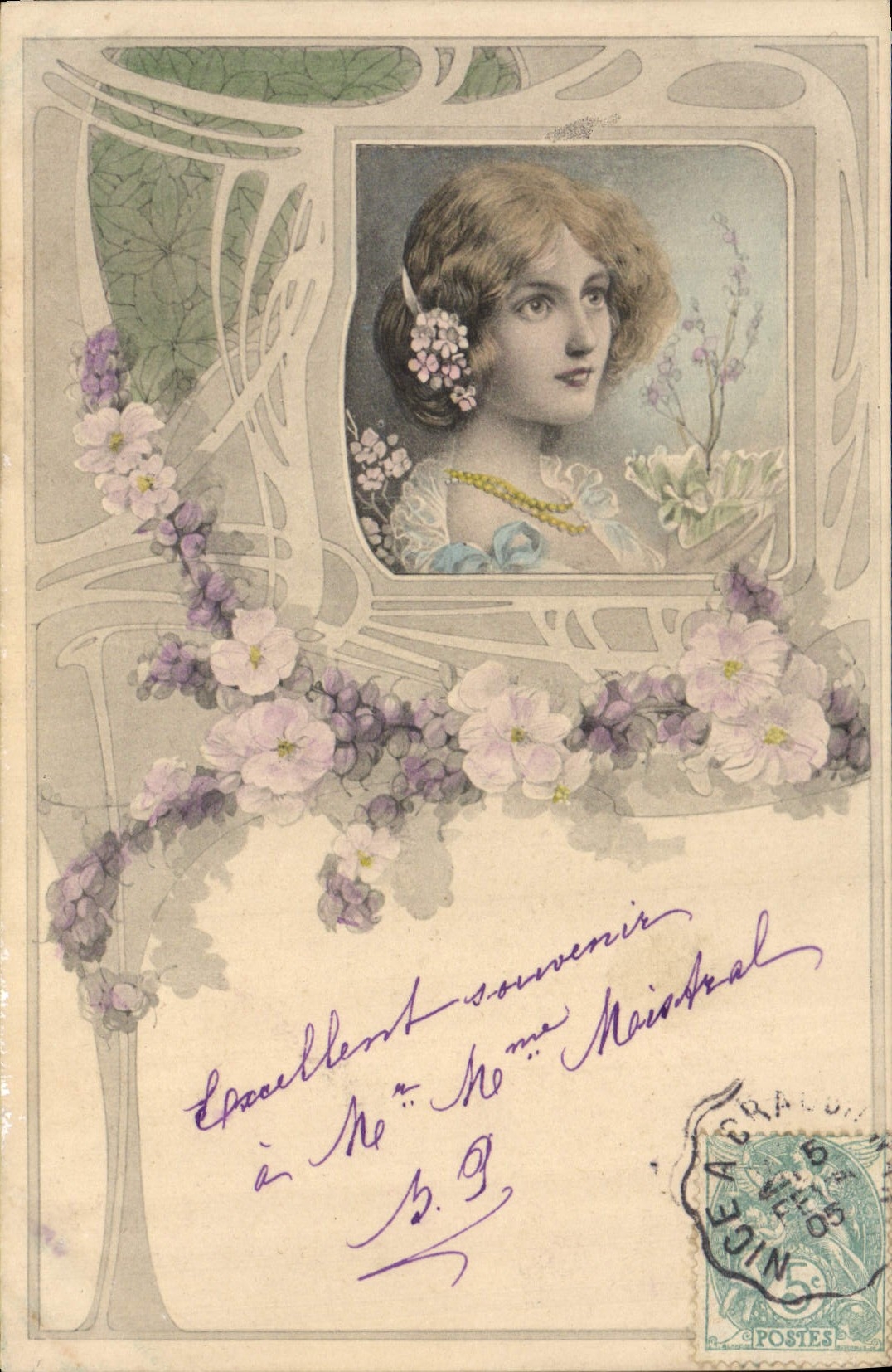 CPA Fantaisie Illustrateur Femme