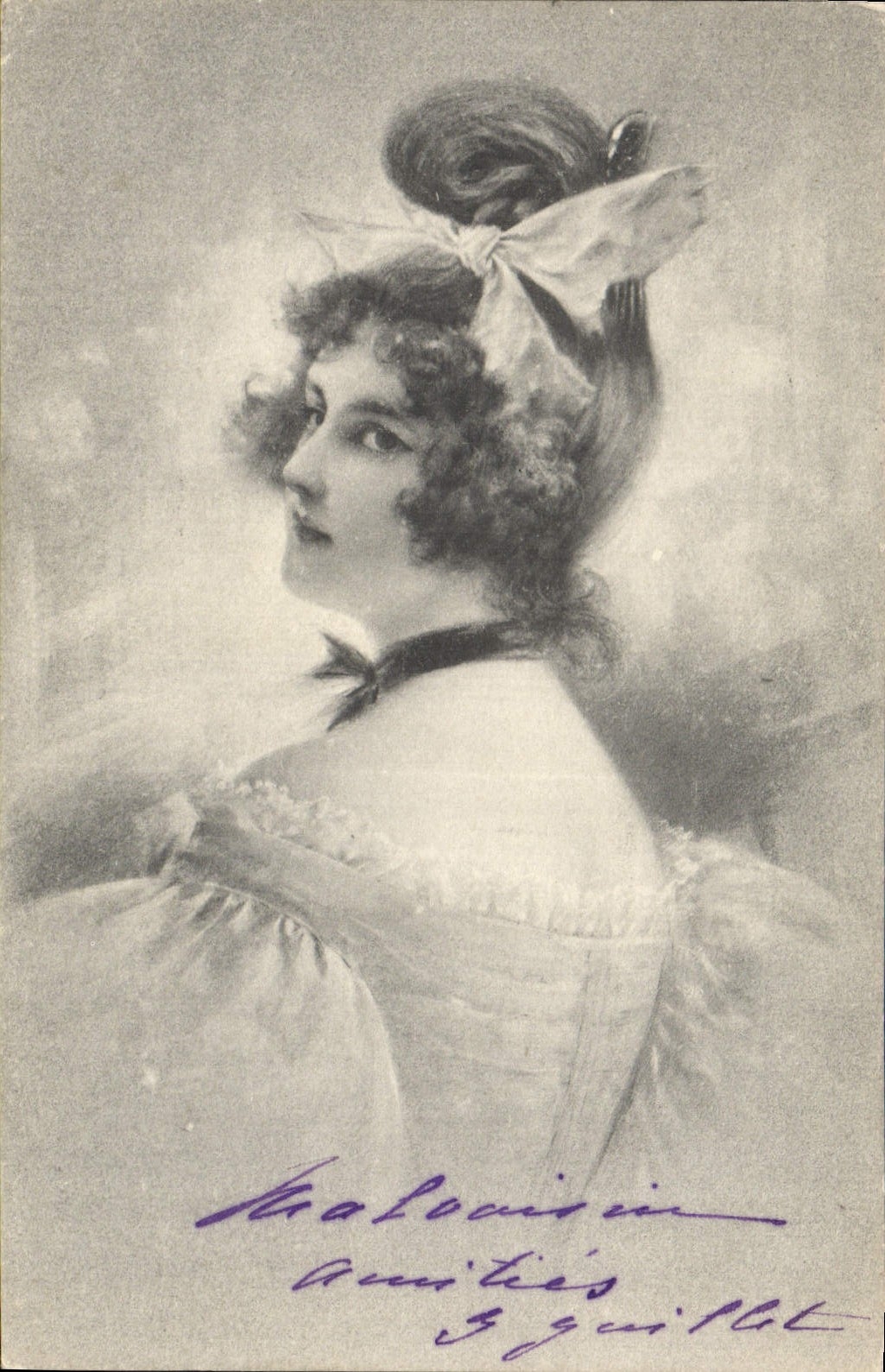 CPA Fantaisie Illustrateur Femme