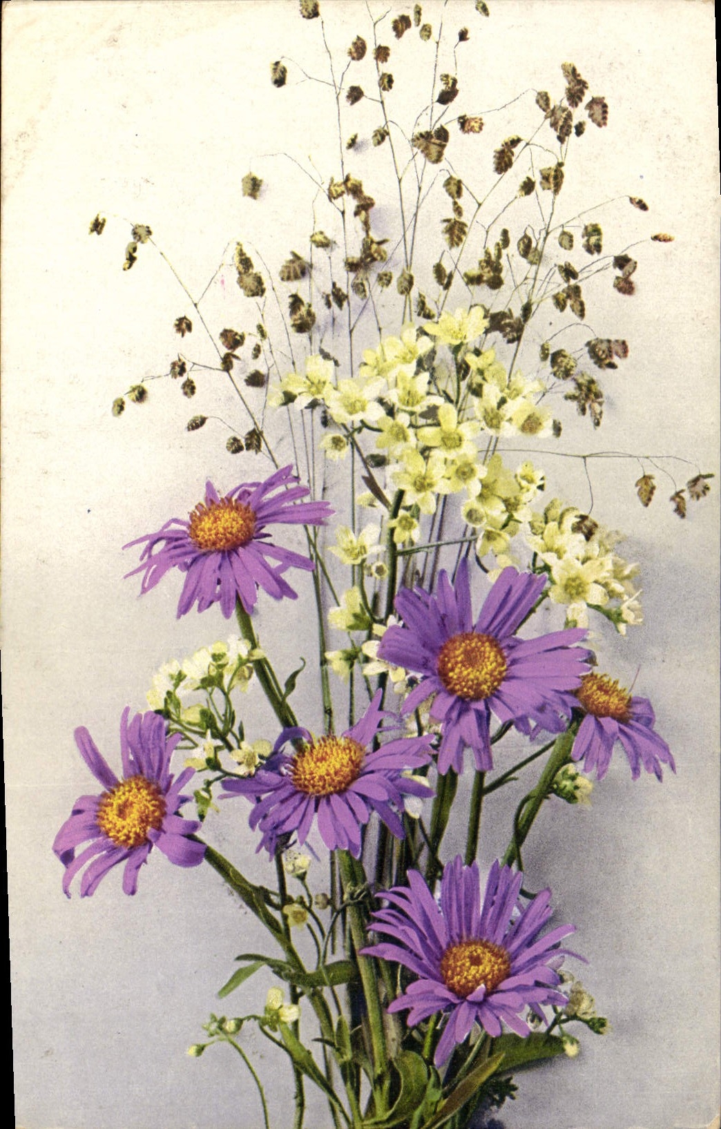 CPA Fantaisie Fleurs 