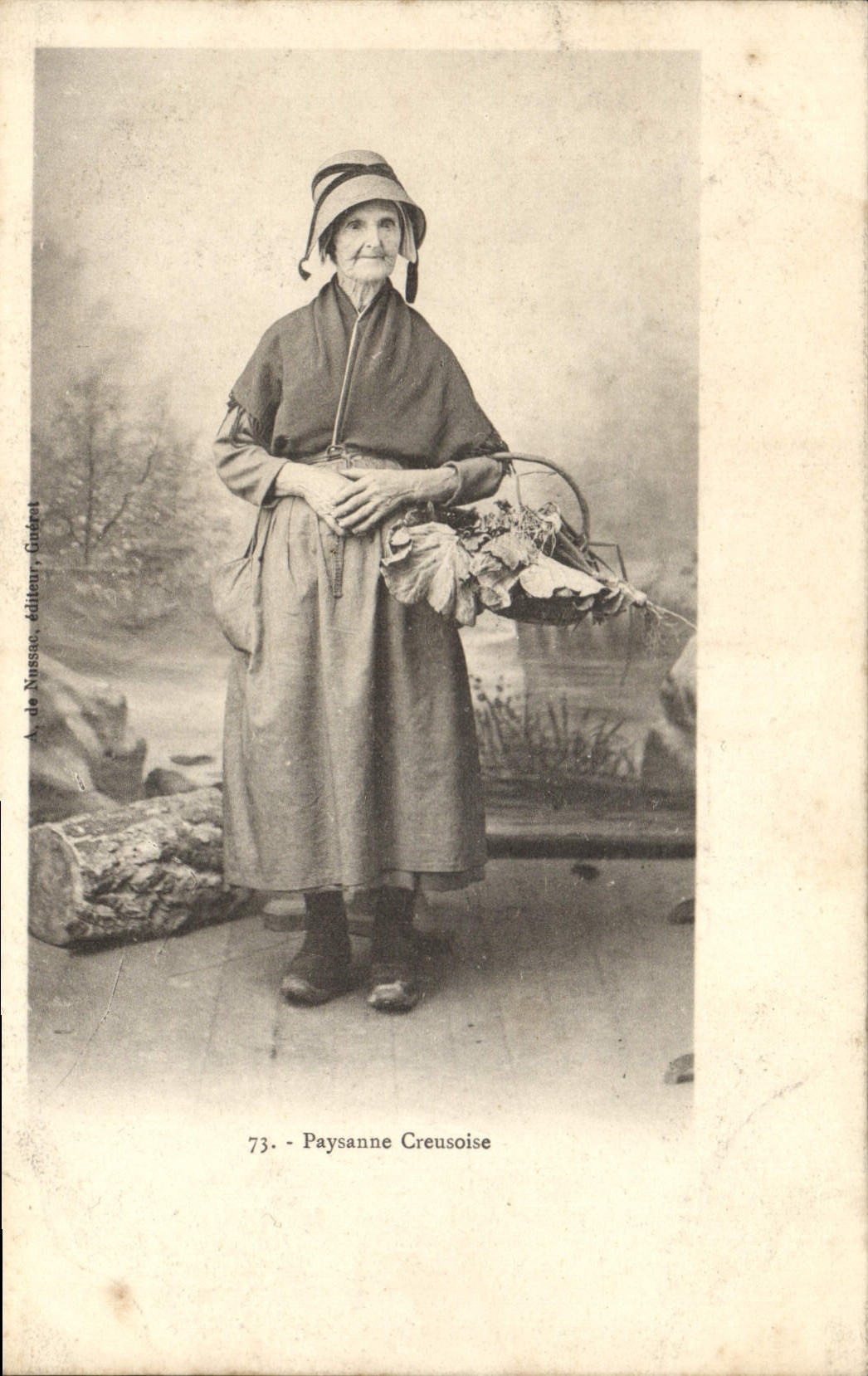 CPA Folklore Paysanne Creusoise